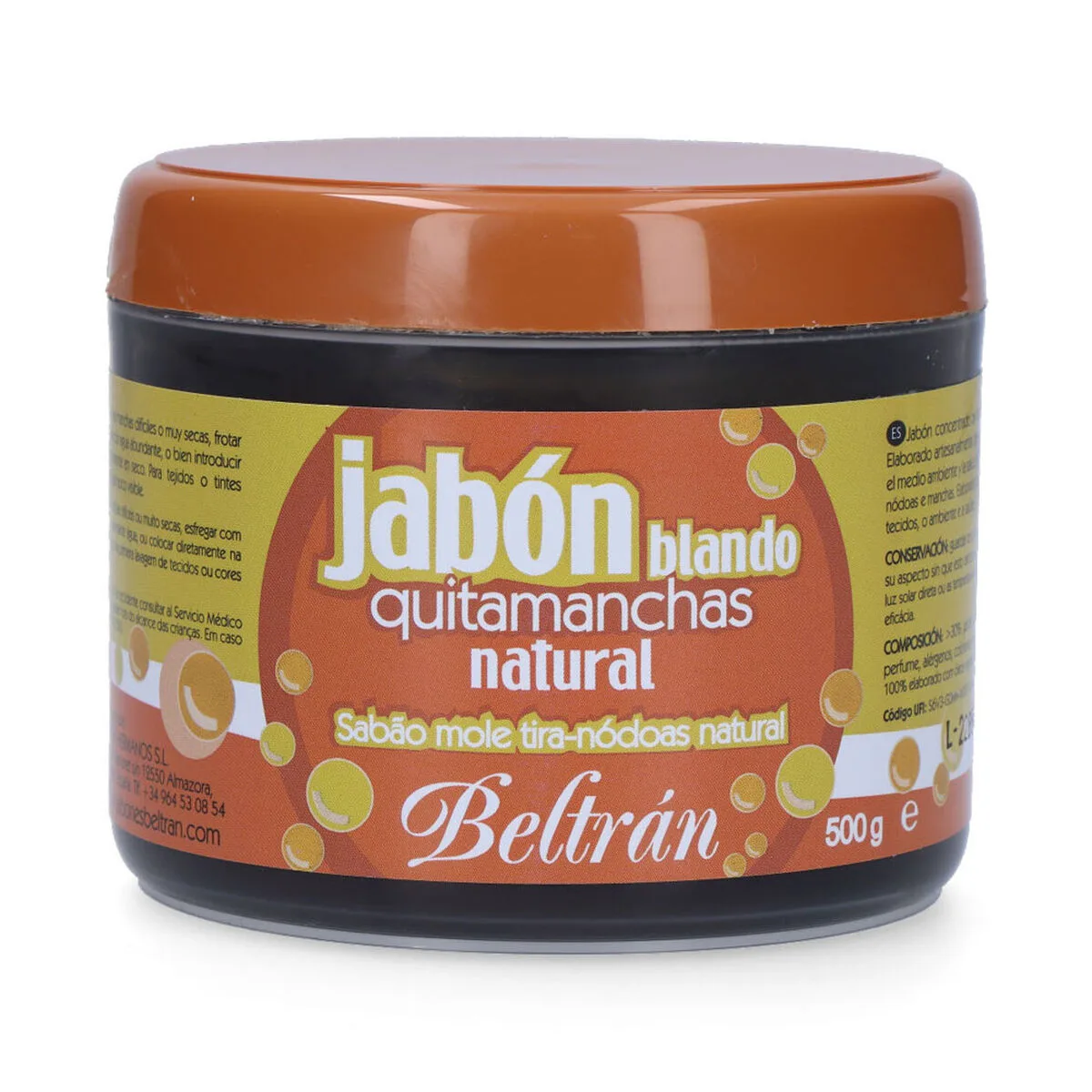 Detachant jabones beltran naturel savon 500 g s791961622. Diaytar, c'est le compagnon de ceux qui aiment prendre soin d'eux et de leur intérieur avec des produits choisis avec amour.
