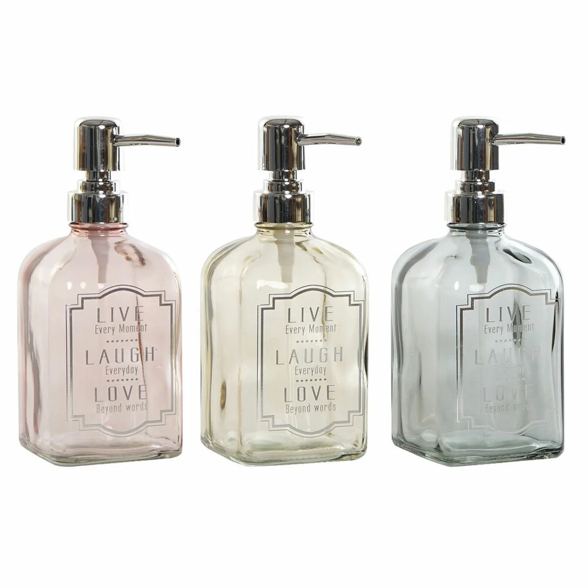 Distributeur de savon dkd home decor gris rose dore argente verre plastique moderne 450 ml 7 5 x 7 5 x 19 cm 3 unites s302554660. Diaytar s'adapte à vos besoins avec une gamme complète et variée.