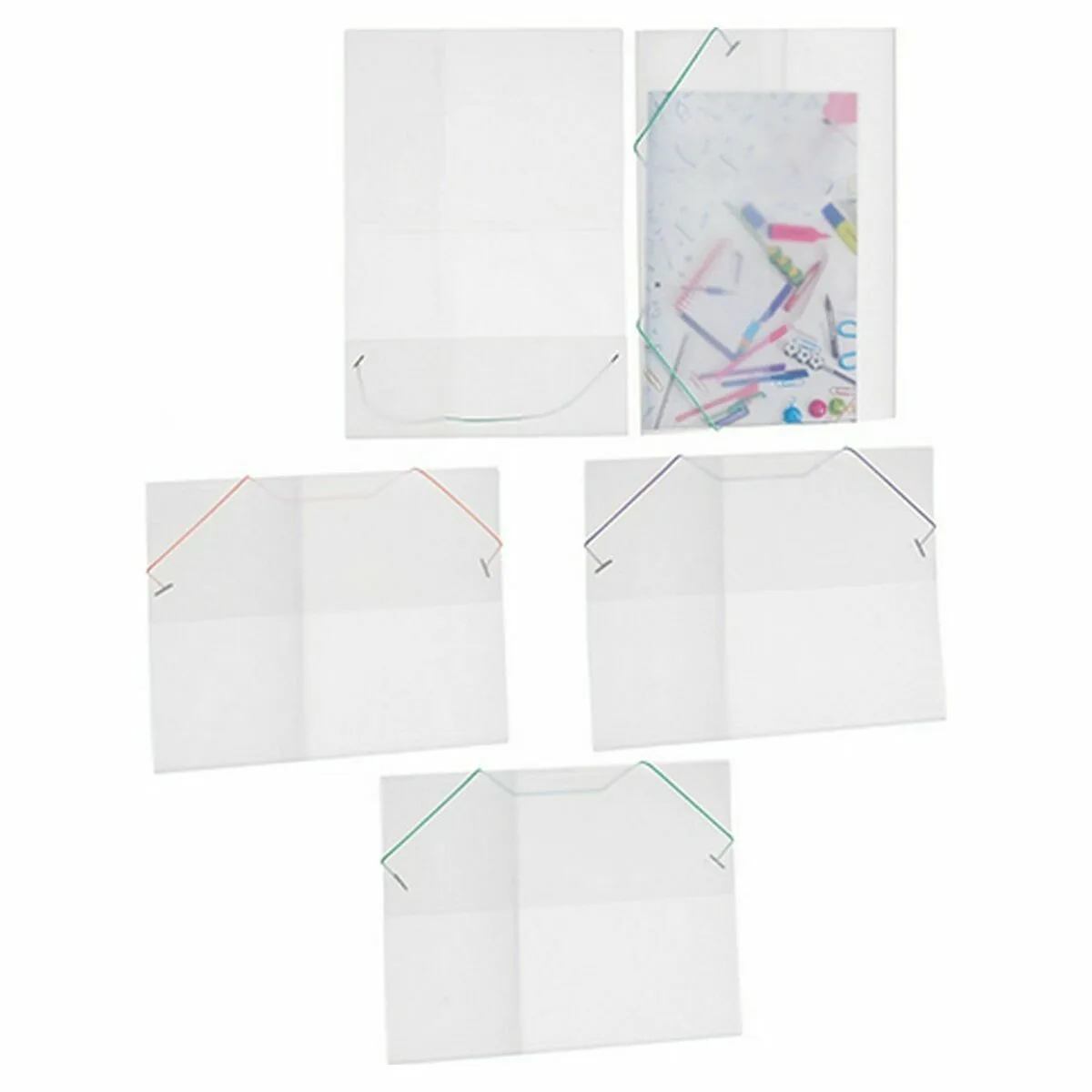 Dossier de portefeuilles pincello elastic 3 col vert transparent 12 unites s361682590. Pour un quotidien optimisé et stylisé, faites confiance à Diaytar et son expertise en produits généraux et innovants
