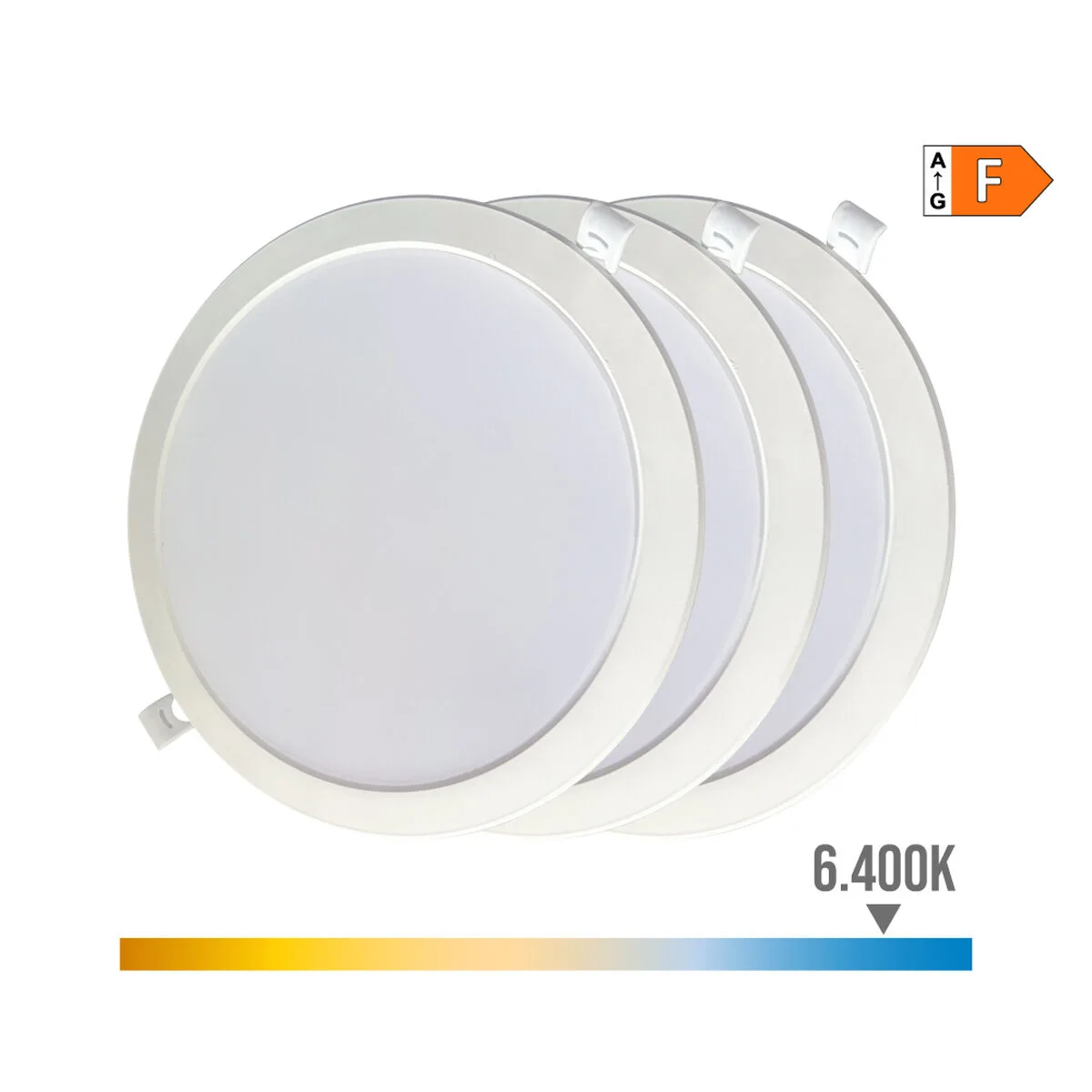 Downlight led edm 31567 18 w o 22 x 3 2 cm 3 unites 6400 k s792560058. Plongez dans l'univers Diaytar où chaque produit raconte une histoire.