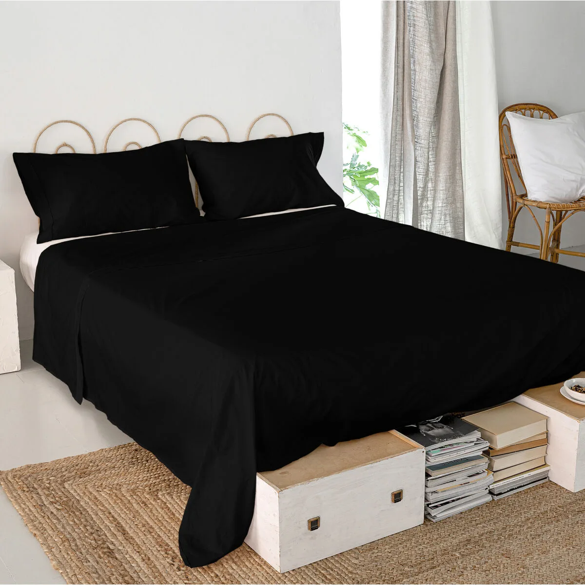 Drap happyfriday basic noir 180 x 270 cm d161056414. Diaytar a fait le pari de la transparence : nous vous disons tout sur l'origine et la conception de nos produits.