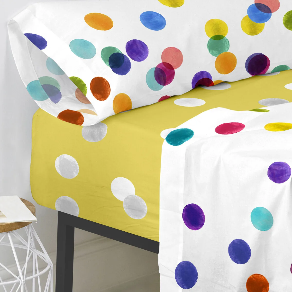 Drap housse happyfriday happyfriday multicouleur 28 x 2 x 38 cm 90 x 200 x 32 cm d161075226. Diaytar révolutionne votre expérience d'achat en ligne avec une curation unique de produits tendance, high-tech et lifestyle