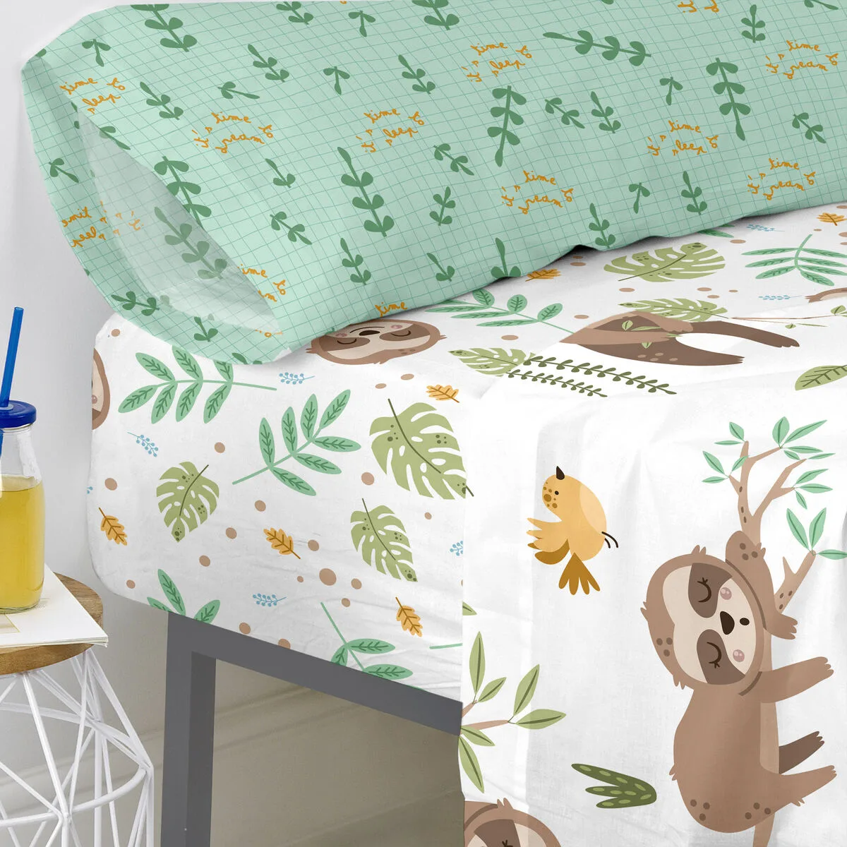 Drap housse happyfriday moshi moshi happy sloth multicouleur 90 x 200 x 32 cm d161271928. Diaytar, l'art de mélanger les genres : trouvez l'équipement électronique parfait et l'objet déco qui lui correspondra
