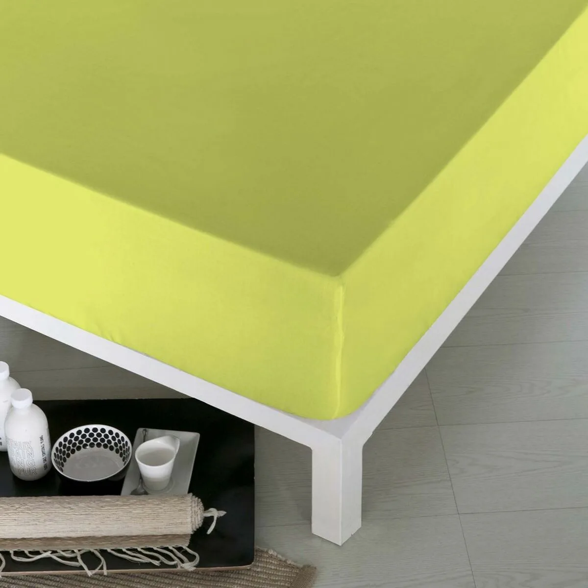 Drap housse naturals pistache s280530458. Transformez votre intérieur avec les produits déco Diaytar !