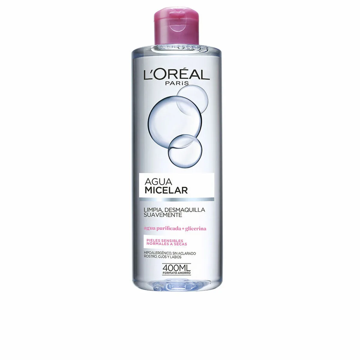 Eau micellaire demaquillante l oreal make up agua micelar suave peau sensible 400 ml s059067195. Diaytar, c'est le cercle vertueux : des produits de qualité qui améliorent votre vie, qui vous rendent heureux, alors vous revenez.
