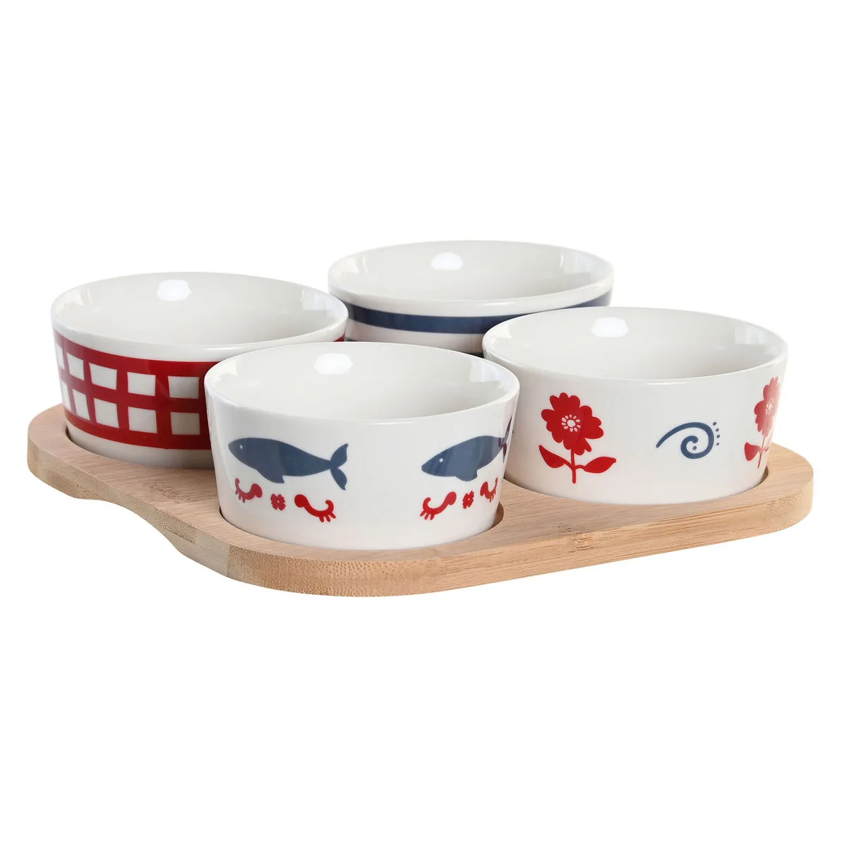 Ensemble a apertif dkd home decor 19 7 x 19 7 x 1 cm naturel rouge bleu blanc gres mediterraneen maisons s304468528. Diaytar - L'art de bien vivre commence ici. Découvrez nos collections exclusives.