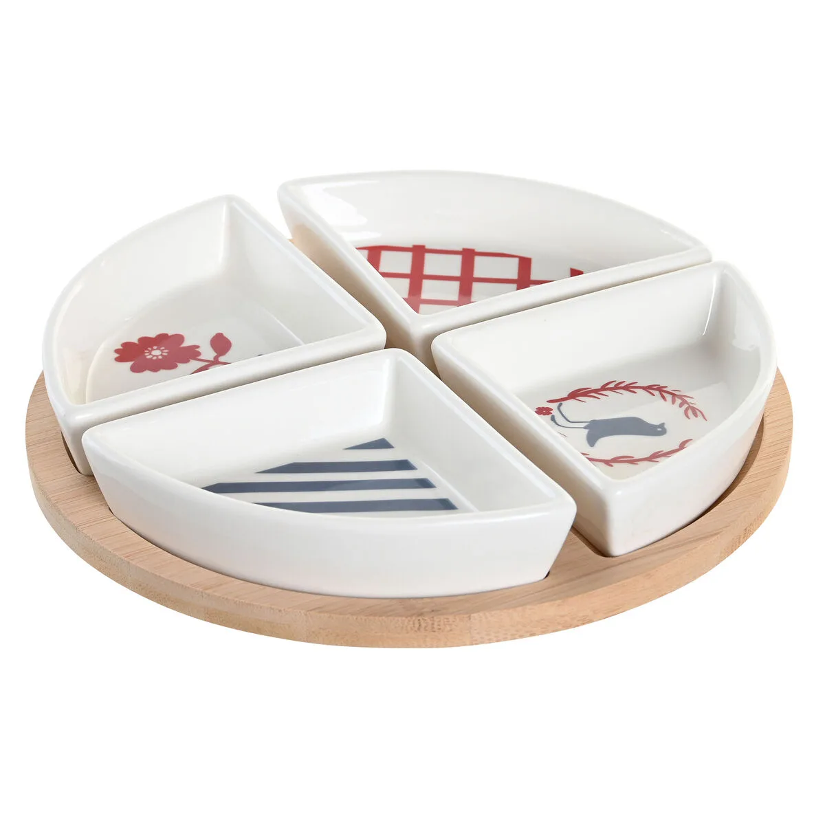 Ensemble a apertif dkd home decor 21 5 x 21 5 x 1 cm rouge bleu blanc gres mediterraneen maisons s304468288. Diaytar : La boutique qui réunit qualité, tendance et prix accessibles sous un même toit.