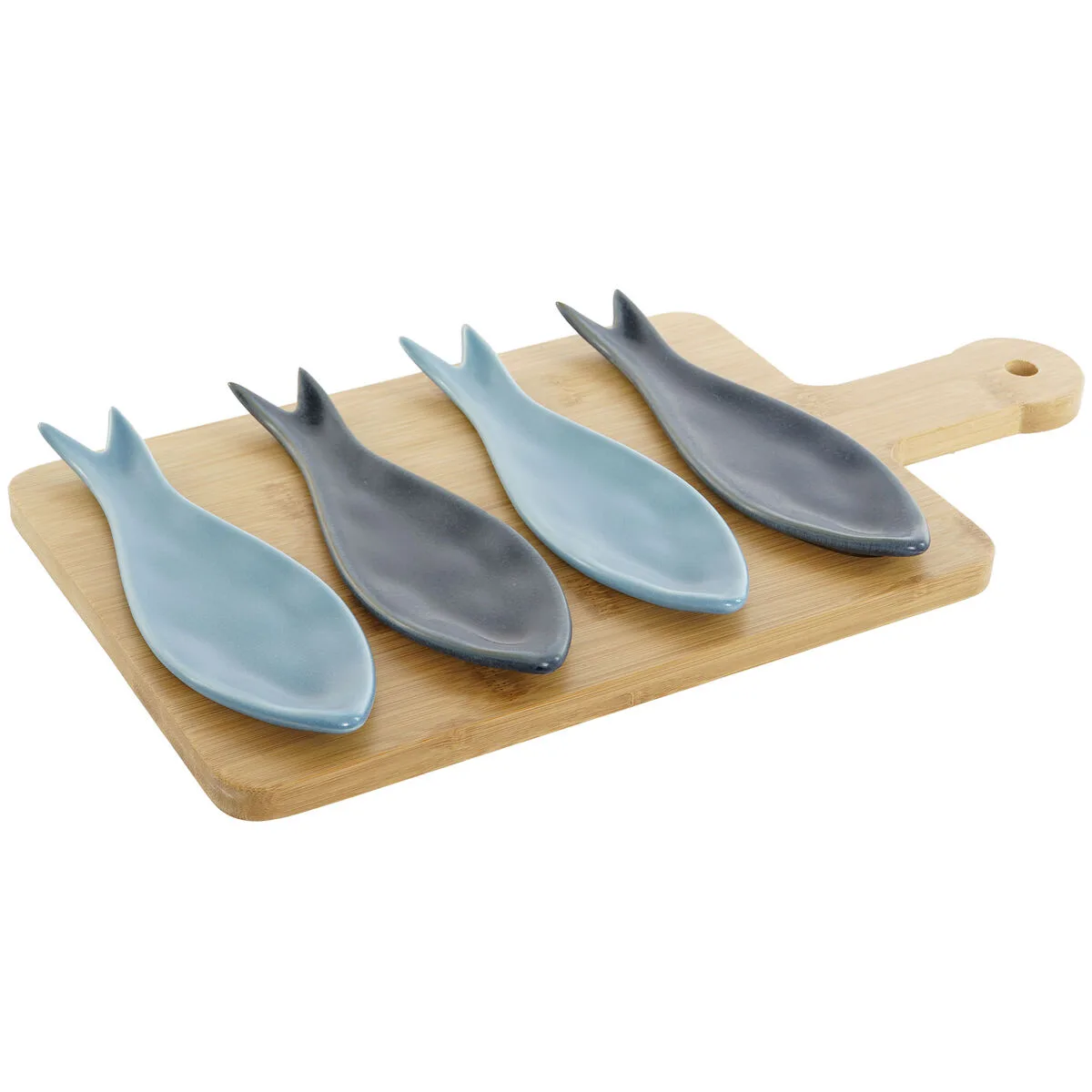 Ensemble a apertif home esprit bleu vert blue marine bambou porcelaine mediterraneen poissons 36 x 18 x 1 3 cm 5 pieces s305461440. Diaytar : La boutique qui réunit qualité, tendance et prix accessibles sous un même toit.