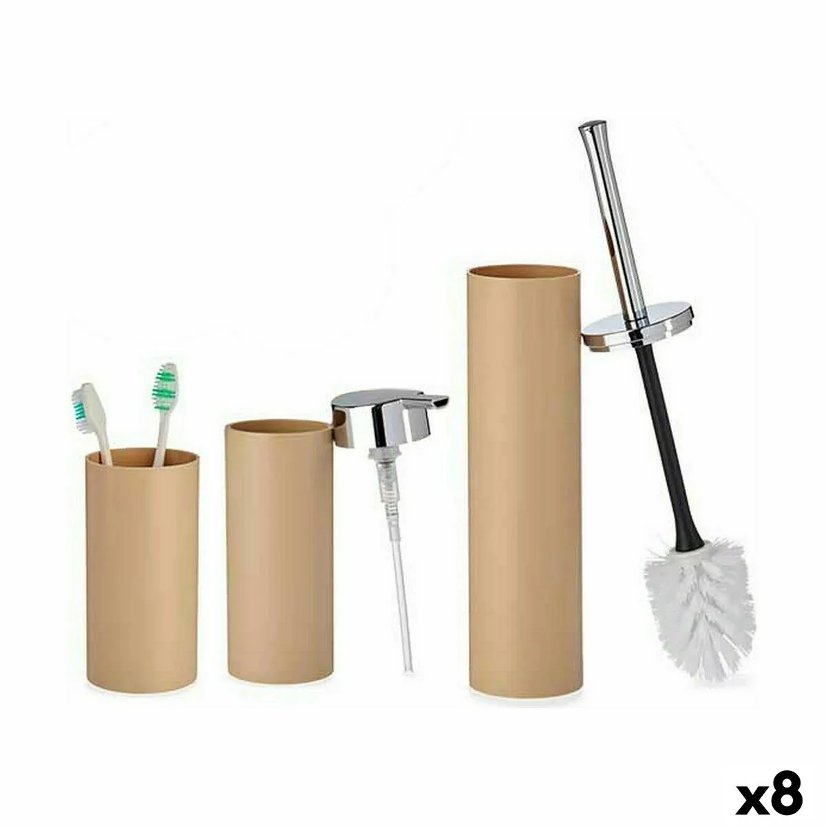 Ensemble de bain berilo b6274 s3 2 marron plastique 8 unites s362601690. Révélez votre style avec la collection capsule Diaytar, limitée et exclusive.