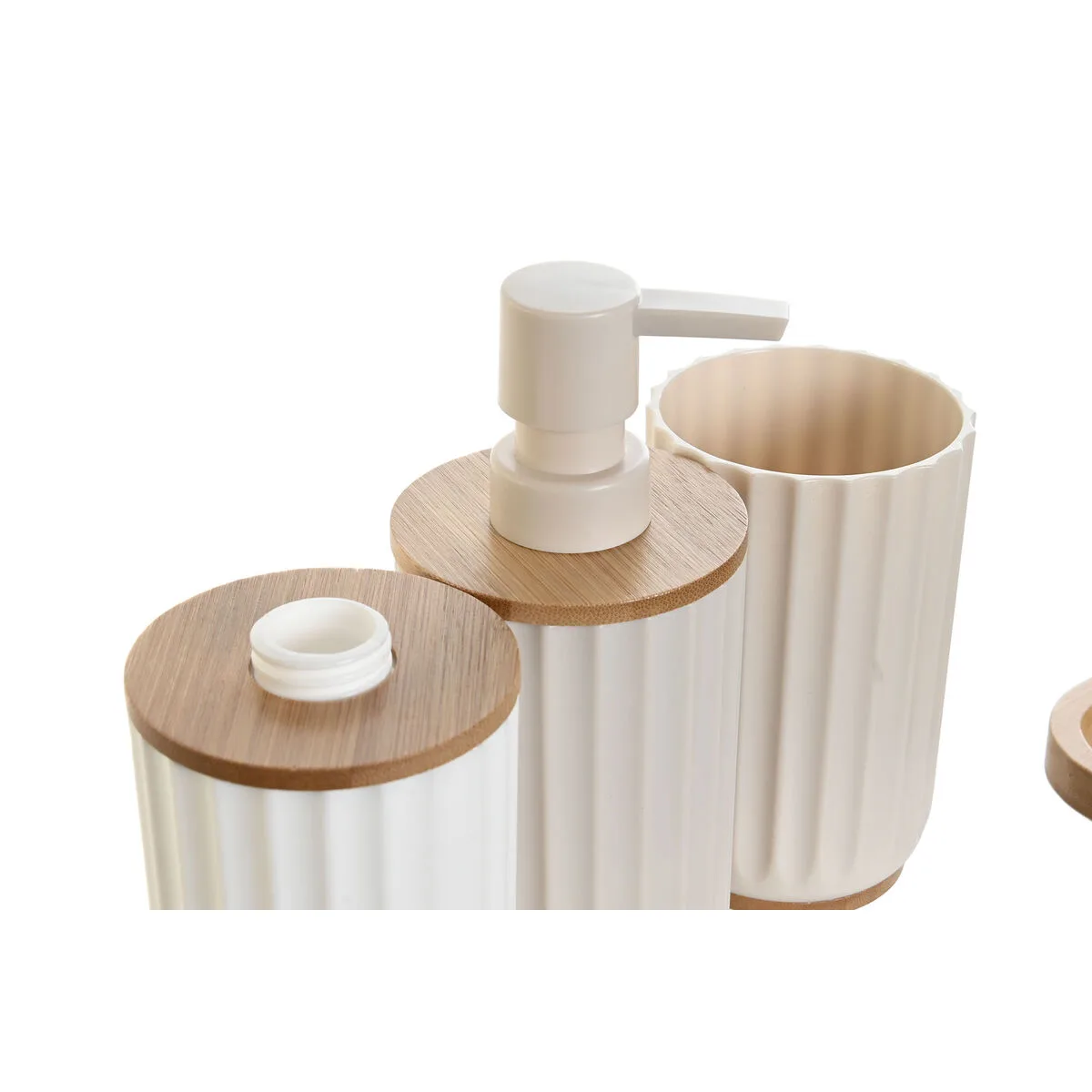 Ensemble de bain dkd home decor blanc beige bambou polystyrene 16 x 9 x 18 cm 3 pieces 2 unites s304452931. Nous sommes fiers de vous présenter Diaytar, une plateforme où l'amour du produit général et tendance est roi