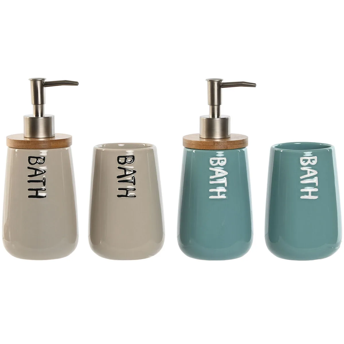 Ensemble de bain home esprit beige turquoise bambou abs dolomite 9 x 8 5 x 19 cm 2 unites s305425518. Diaytar, une vision du shopping en ligne où chaque catégorie de produits, de la high-tech au généraliste, est traitée avec excellence