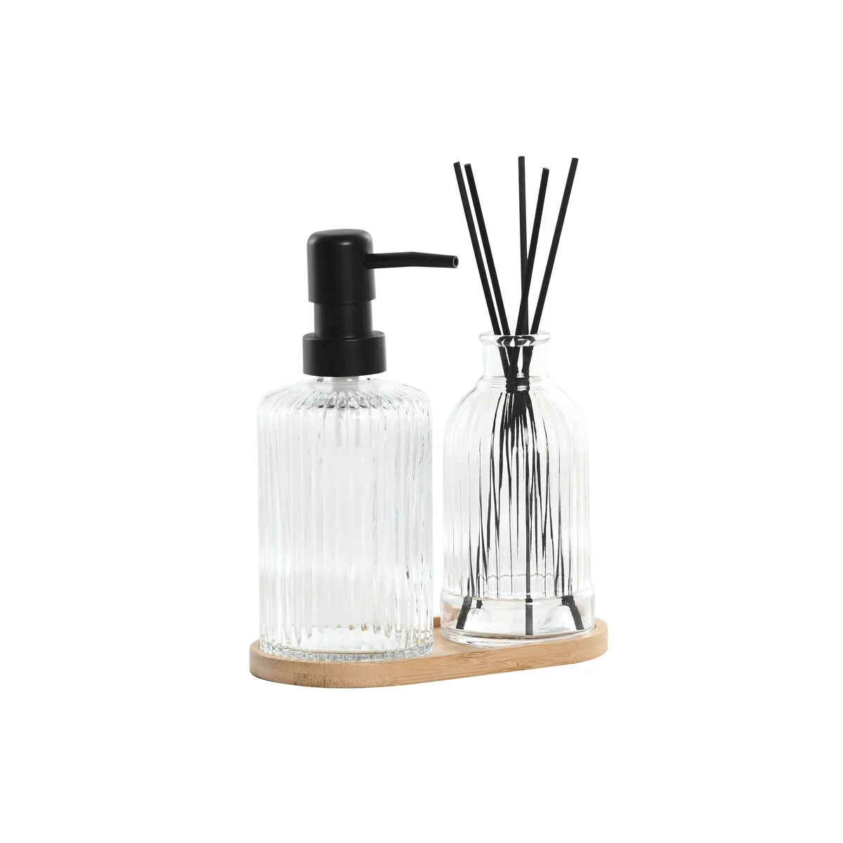 Ensemble de bain home esprit noir transparent bambou verre moderne 3 pieces s306139285. Diaytar, le partenaire de ceux qui veulent une vie mieux équipée, mieux designée et plus connectée, tout simplement.Diaytar : Le laboratoire des tendances où naissent vos futurs produits préférés, des essentiels aux plus innovants.