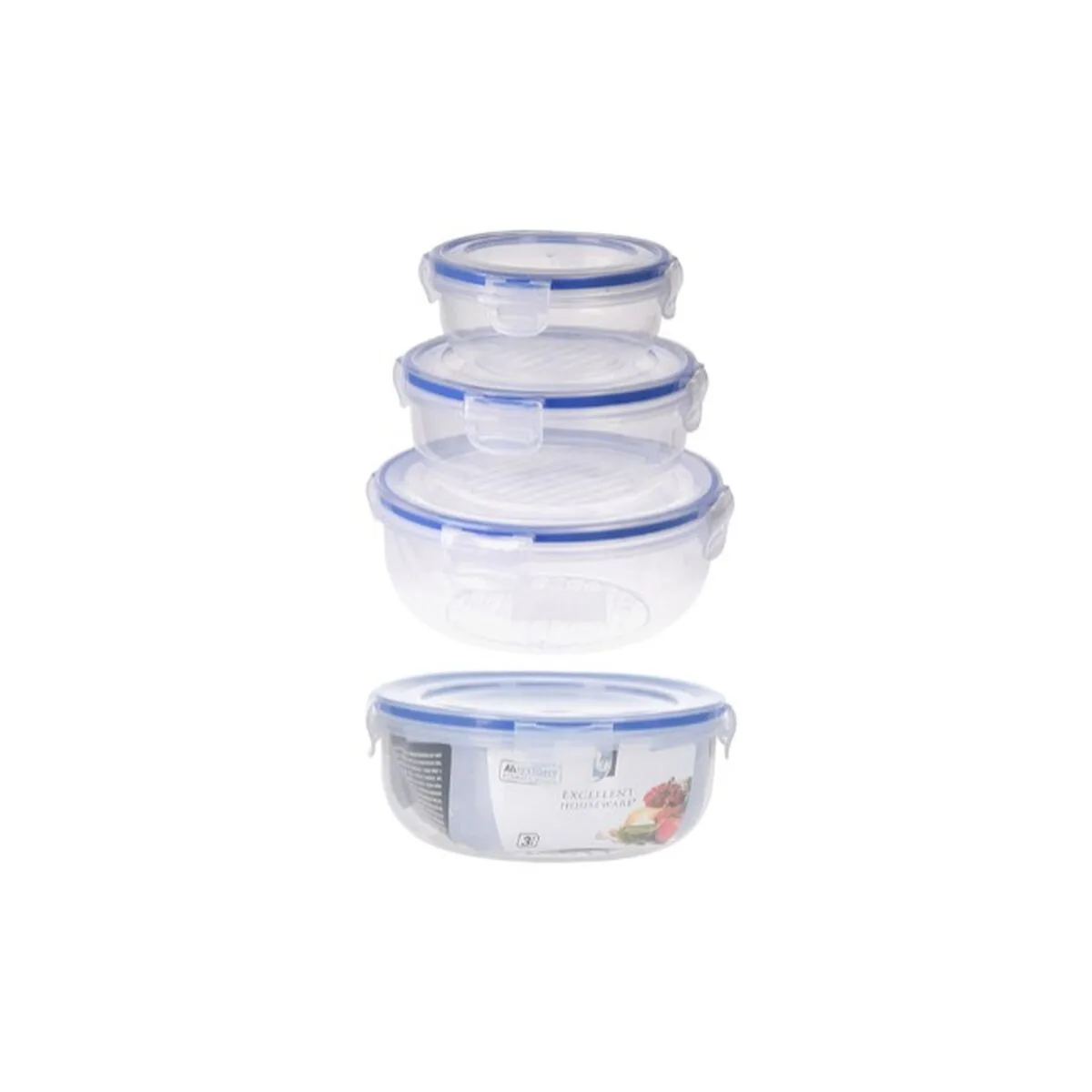 Ensemble de boites a lunch excellent houseware 024000670 plastique ronde 400 ml 800 ml 1 4 l 3 unites s792396751. Diaytar : Votre destination shopping en ligne pour découvrir les dernières tendances et produits généraux soigneusement sélectionnés