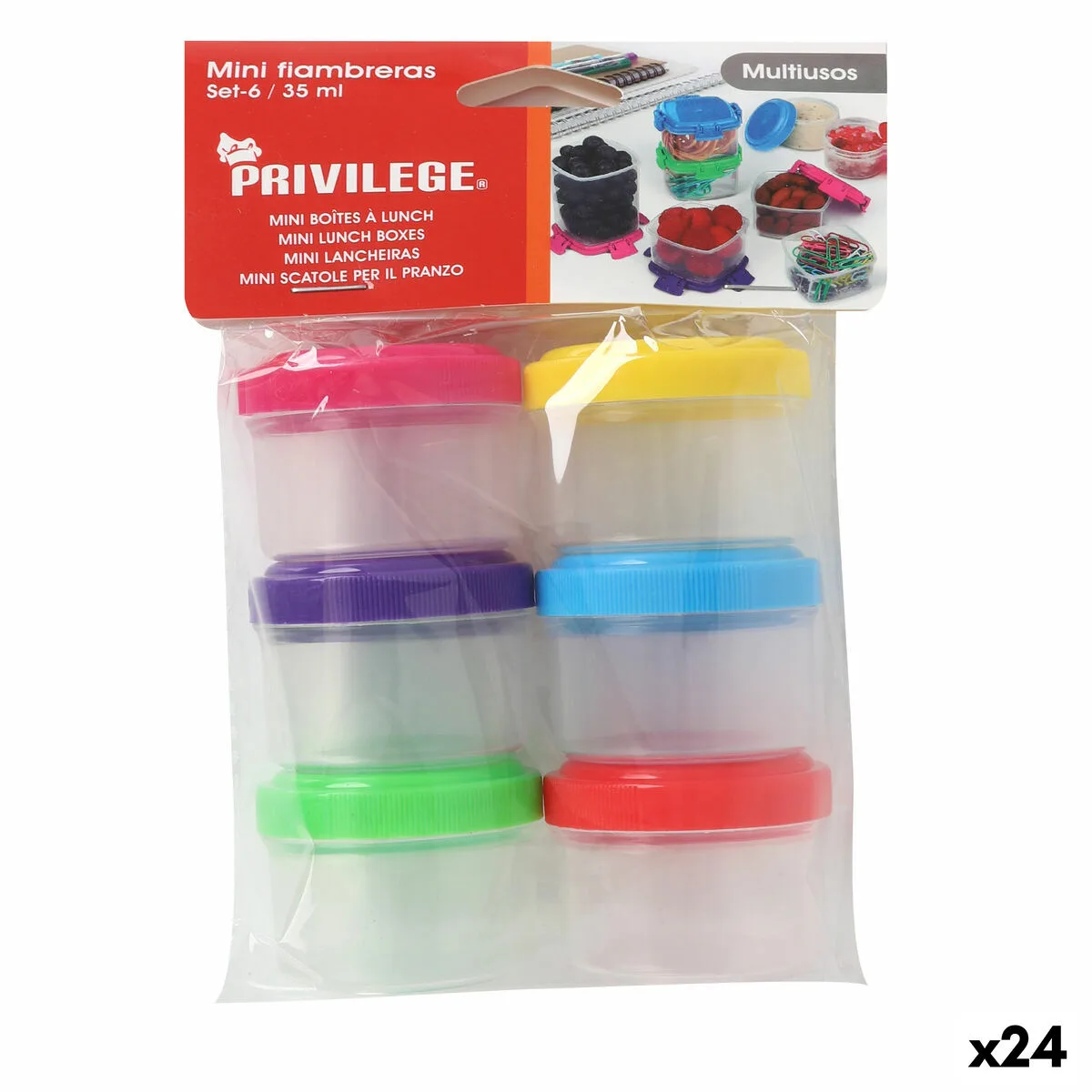 Ensemble de boites a lunch privilege 35 ml o 4 5 x 3 cm 6 pieces 24 unites s223768841. Diaytar décomplexe le shopping en ligne : trouvez tout ce dont vous avez besoin et tout ce dont vous rêvez, au même endroit