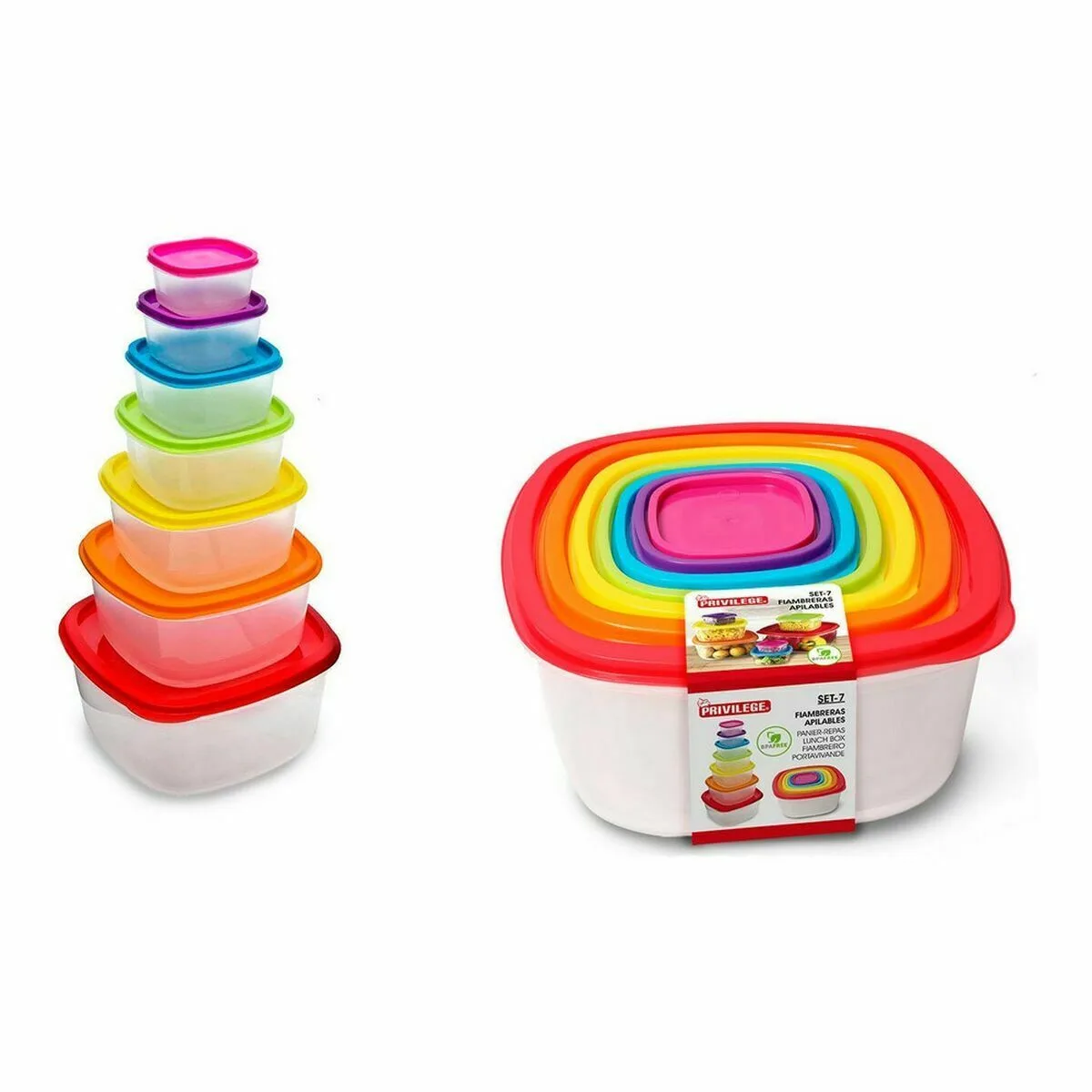 Ensemble de boites a lunch privilege multicouleur 3 l 7 pieces 12 unites m070392286. Élargissez vos horizons avec Diaytar, le hub de tous les produits qui comptent vraiment dans votre vie de tous les jours