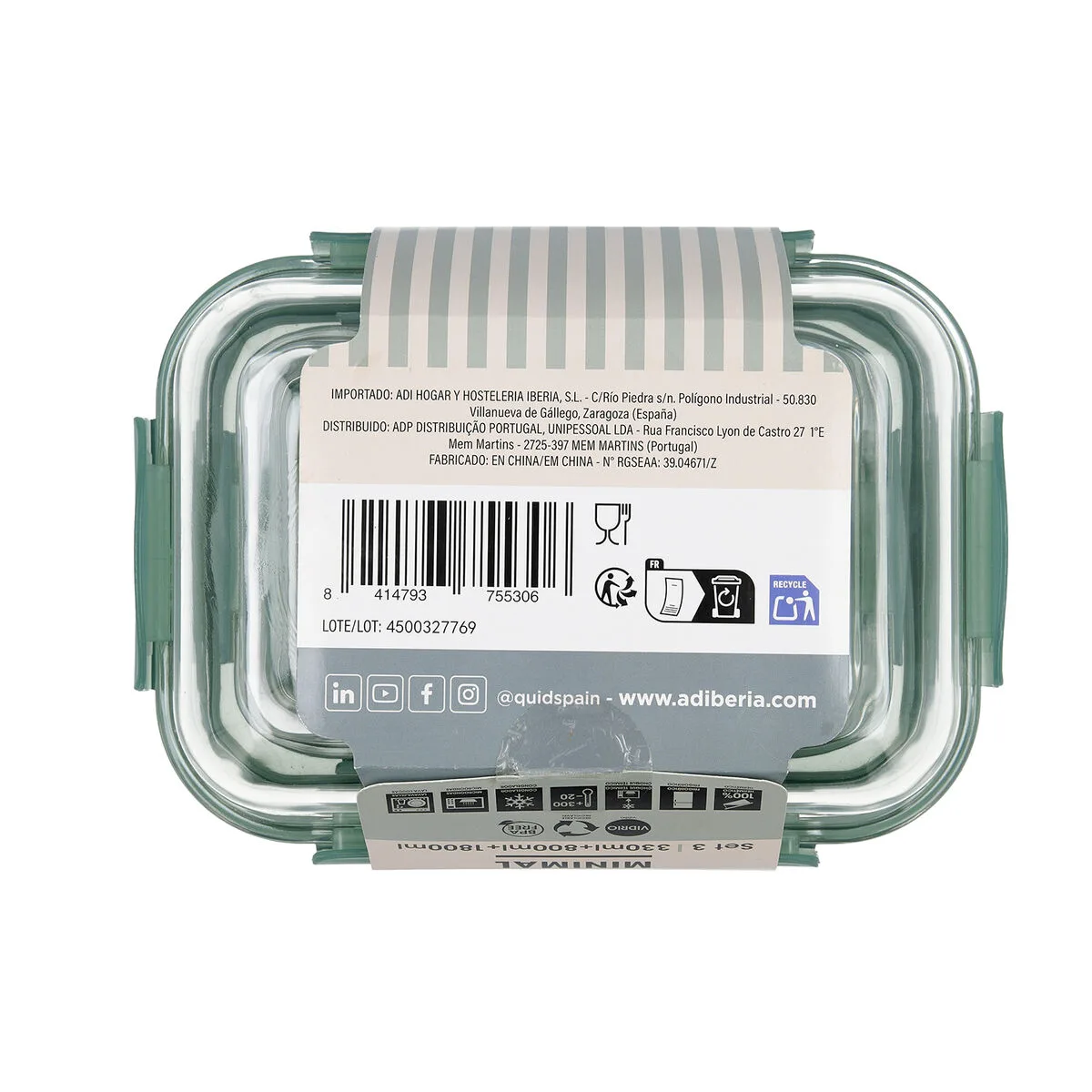 Ensemble de boites a lunch quid minimal vert verre 330 ml 800 ml 1 8 l 3 pieces s271266941. Diaytar, c'est le manifeste d'un shopping plus intelligent, plus rapide, et résolument plus gratifiant.