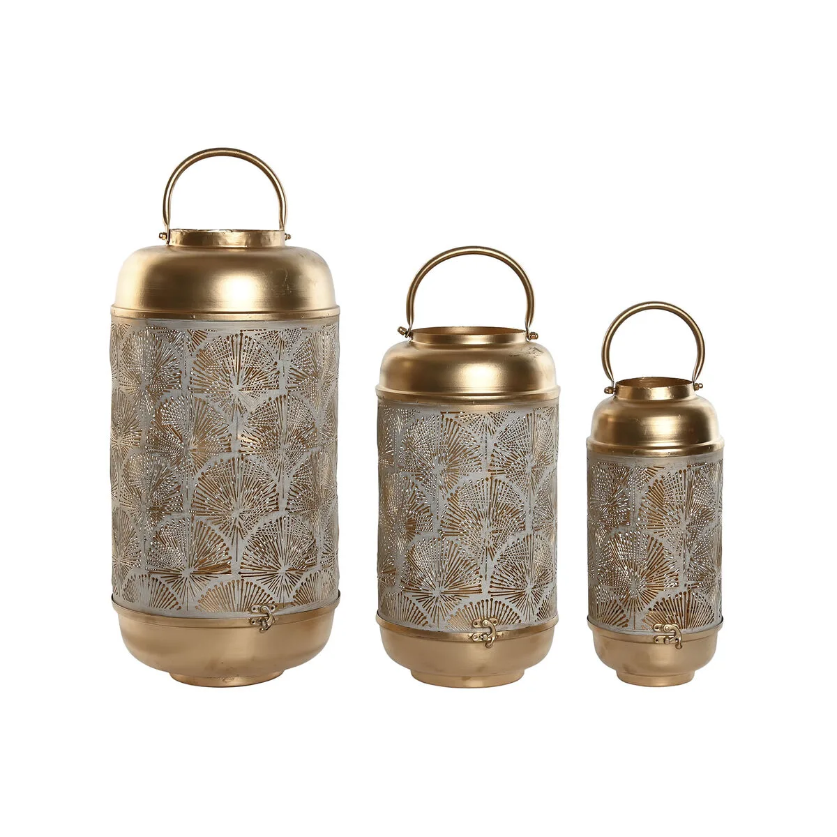 Ensemble de bougeoirs home esprit blanc dore metal 25 x 25 x 49 cm s305840744. Nos stylistes Diaytar dénichent pour vous les pépites de la saison.