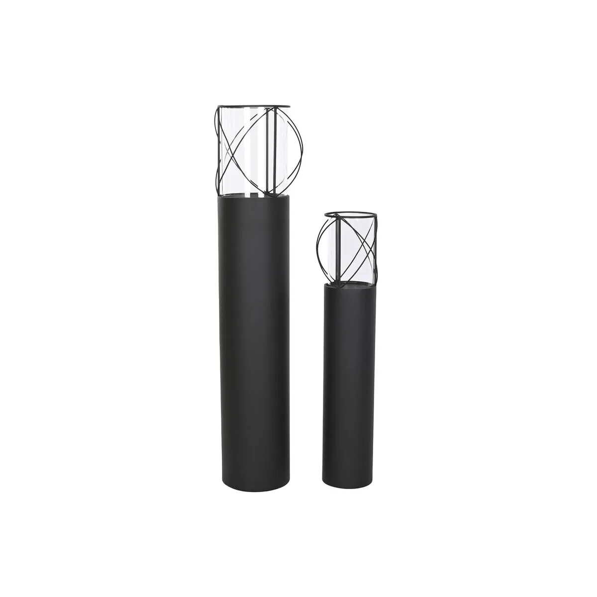 Ensemble de bougeoirs home esprit noir metal verre 27 x 27 x 125 cm 2 unites s305366286. Nous sommes fiers de vous présenter Diaytar, une plateforme où l'amour du produit général et tendance est roi