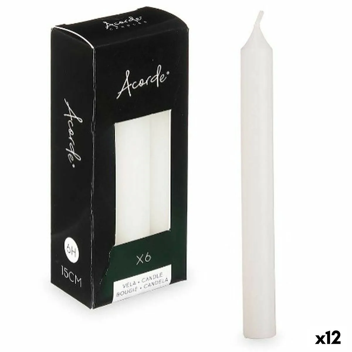 Ensemble de bougies acorde 123 a ar blanc 2 x 2 x 15 cm 12 unites s363156490. Découvrez la diversité Diaytar : une infinité de produits pour la maison, le travail, les loisirs, tous dans l'air du temps