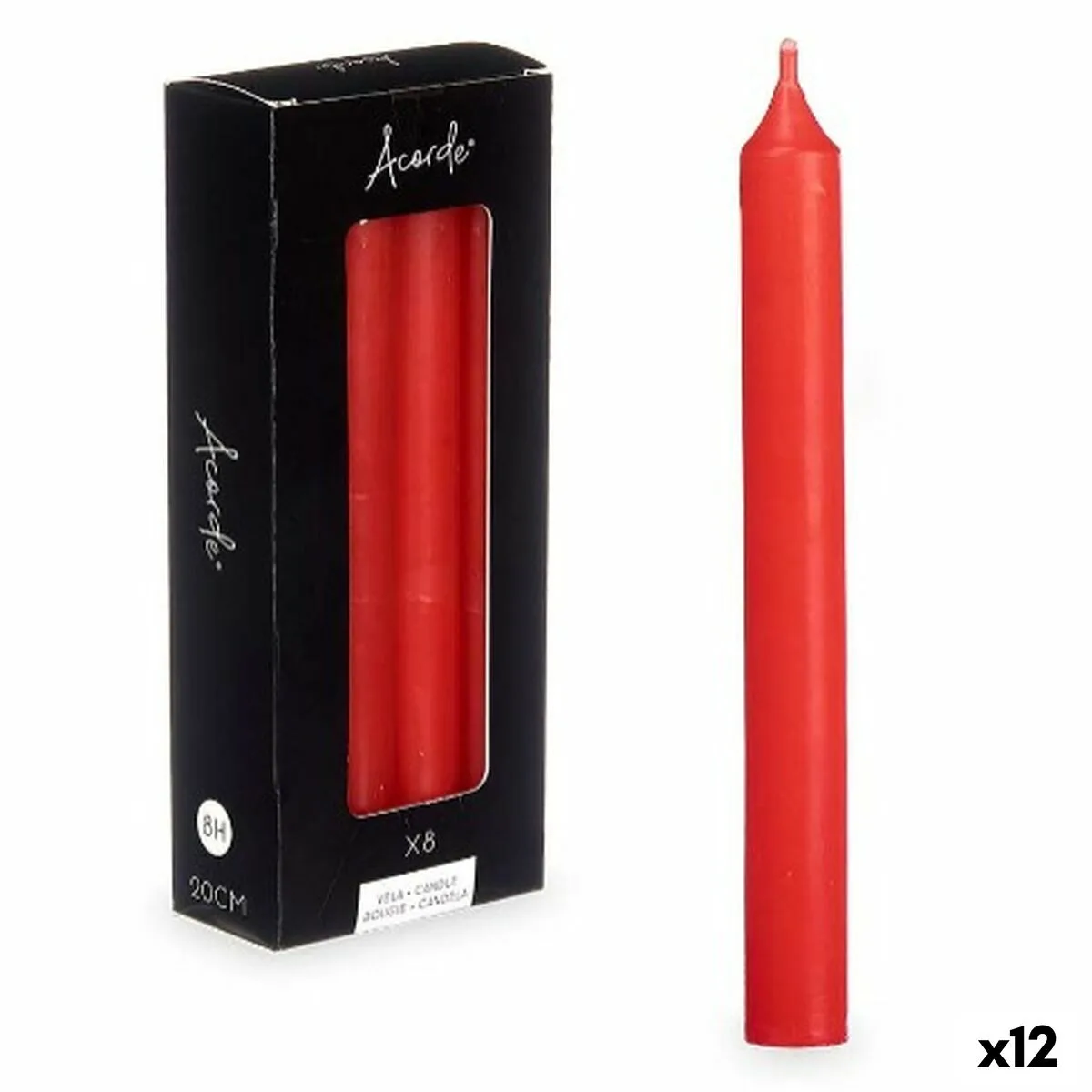 Ensemble de bougies acorde 126 c ar rouge 2 x 2 x 20 cm 12 unites s363155887. Nous sélectionnons pour Diaytar des produits qui ont une histoire, une âme, et qui sauront trouver une place dans la vôtre.