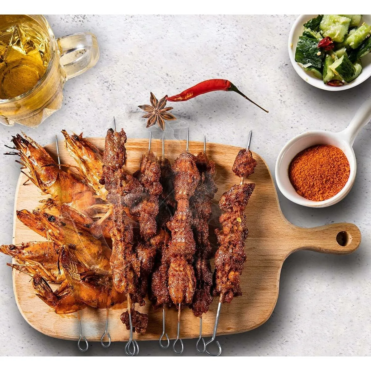 Ensemble de brochettes pour barbecue algon metal 25 cm 12 pieces 24 unites s223804215. Notre mission chez Diaytar : vous simplifier la vie en vous proposant les produits les plus ingénieux et les plus tendance du marché
