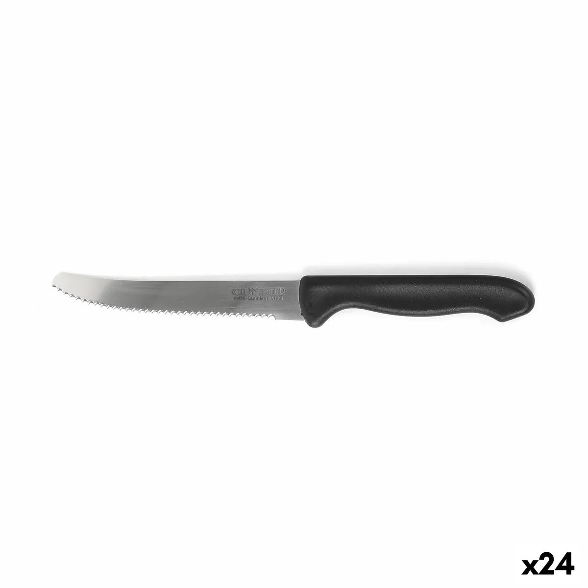 Ensemble de couteaux a viande cuyfor noir argente 12 cm 6 pieces 24 unites s223762821. Notre équipe chez Diaytar est une brigade de passionnés, toujours en chasse pour dénicher la perle rare qui vous fera vibrer.