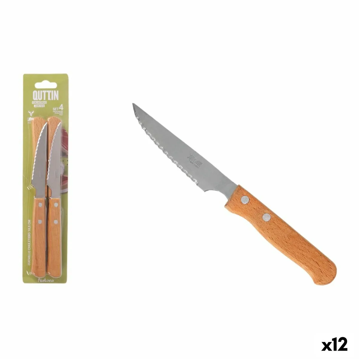 Ensemble de couteaux a viande inde natura marron argente 10 5 cm 4 pieces 12 unites s223598786. Explorez sans limite l'offre Diaytar : des milliers de produits pour satisfaire votre soif de nouveauté et de qualité