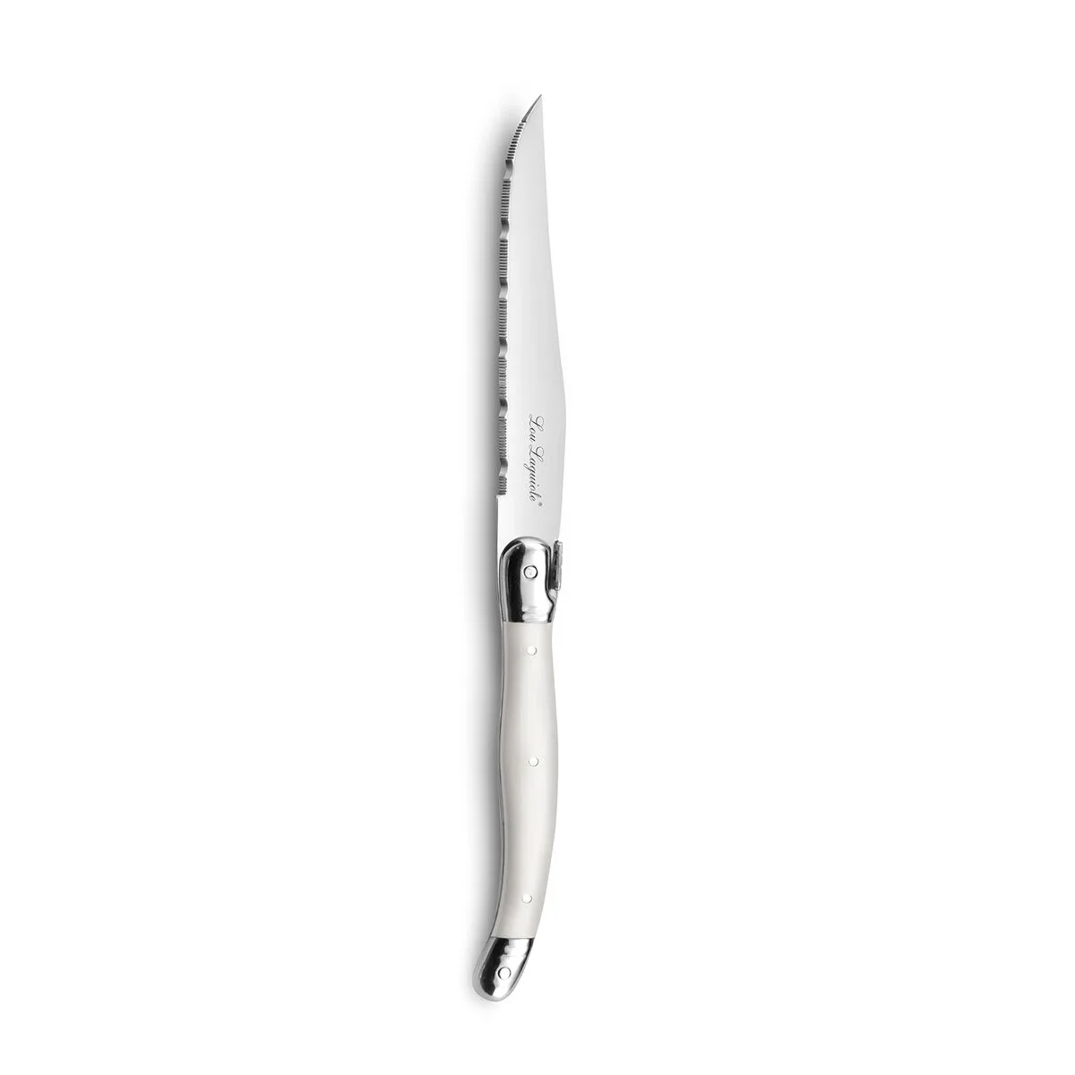 Ensemble de couteaux a viande lou laguiole rustic blanc metal 13 cm viandes 6 unites s271029910. Nous sélectionnons pour Diaytar des produits qui ont une histoire, une âme, et qui sauront trouver une place dans la vôtre.