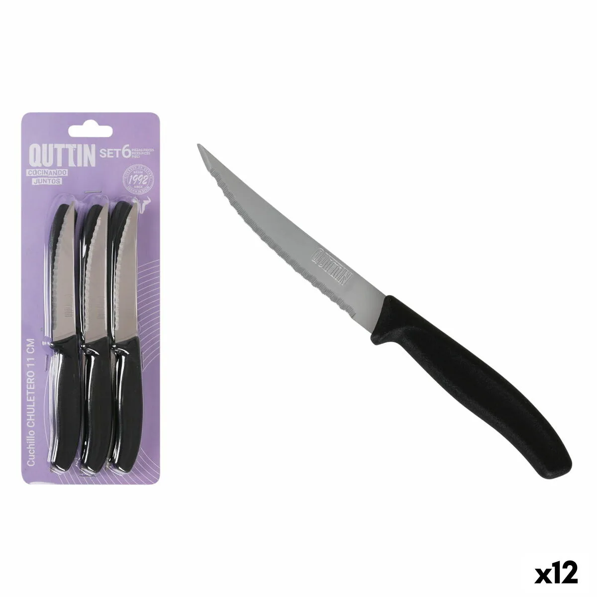 Ensemble de couteaux a viande quttin noir argente 11 cm 6 pieces 12 unites s223206045. Laissez-vous guider par Diaytar à travers la jungle des produits pour dénicher ceux qui méritent vraiment votre attention