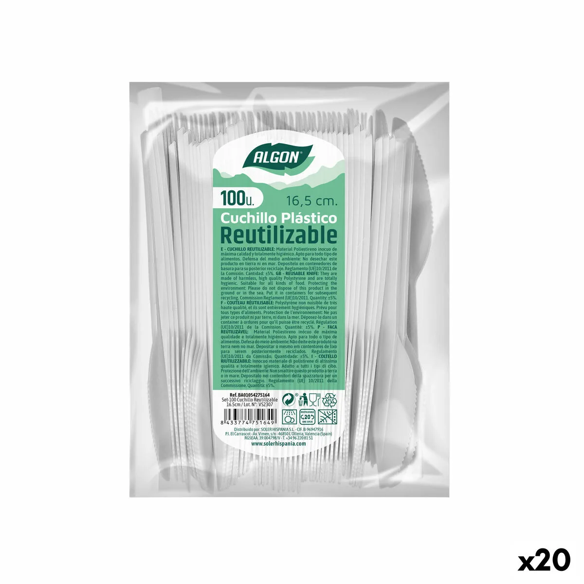 Ensemble de couteaux algon reutilisable blanc 20 unites 16 5 cm s222947478. Chez Diaytar, nous croyons que le meilleur des produits généraux et électroniques doit être accessible à tous, sans compromis sur le style