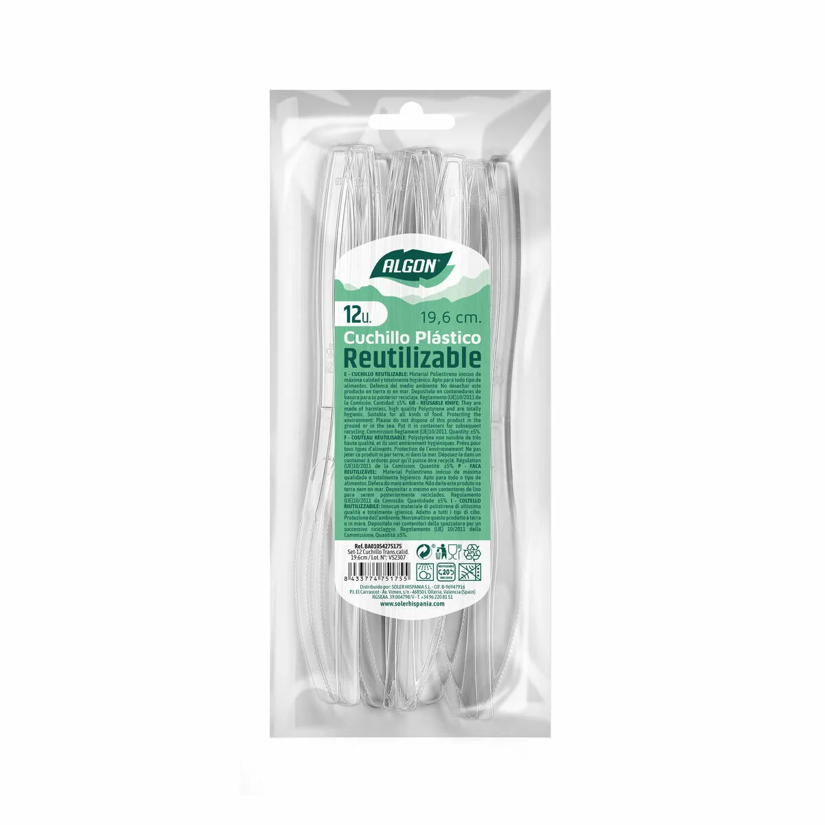 Ensemble de couteaux algon reutilisable blanc 36 unites 19 6 cm s222948412. Diaytar se positionne comme le carrefour des produits innovants, qu'ils relèvent de la tech, de la maison ou du quotidien