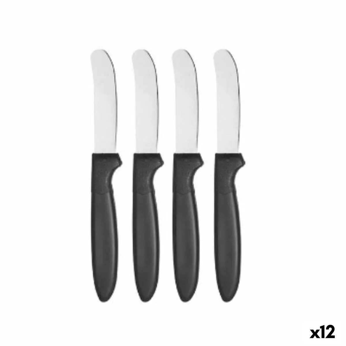 Ensemble de couteaux kinvara cn kt172244e noir argente acier inoxydable plastique 17 cm 12 unites s362975968. Nos stylistes Diaytar dénichent pour vous les pépites de la saison.