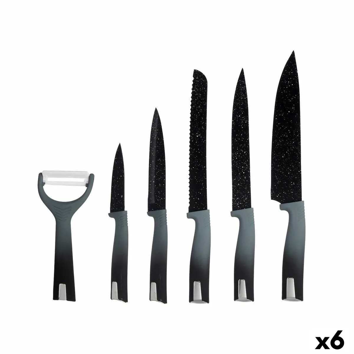 Ensemble de couteaux kinvara kt211035 noir acier inoxydable polypropylene 6 pieces 6 unites s363199553. Diaytar, c'est la certitude de faire un choix judicieux. Chaque produit dans notre catalogue a passé nos tests exigeants.