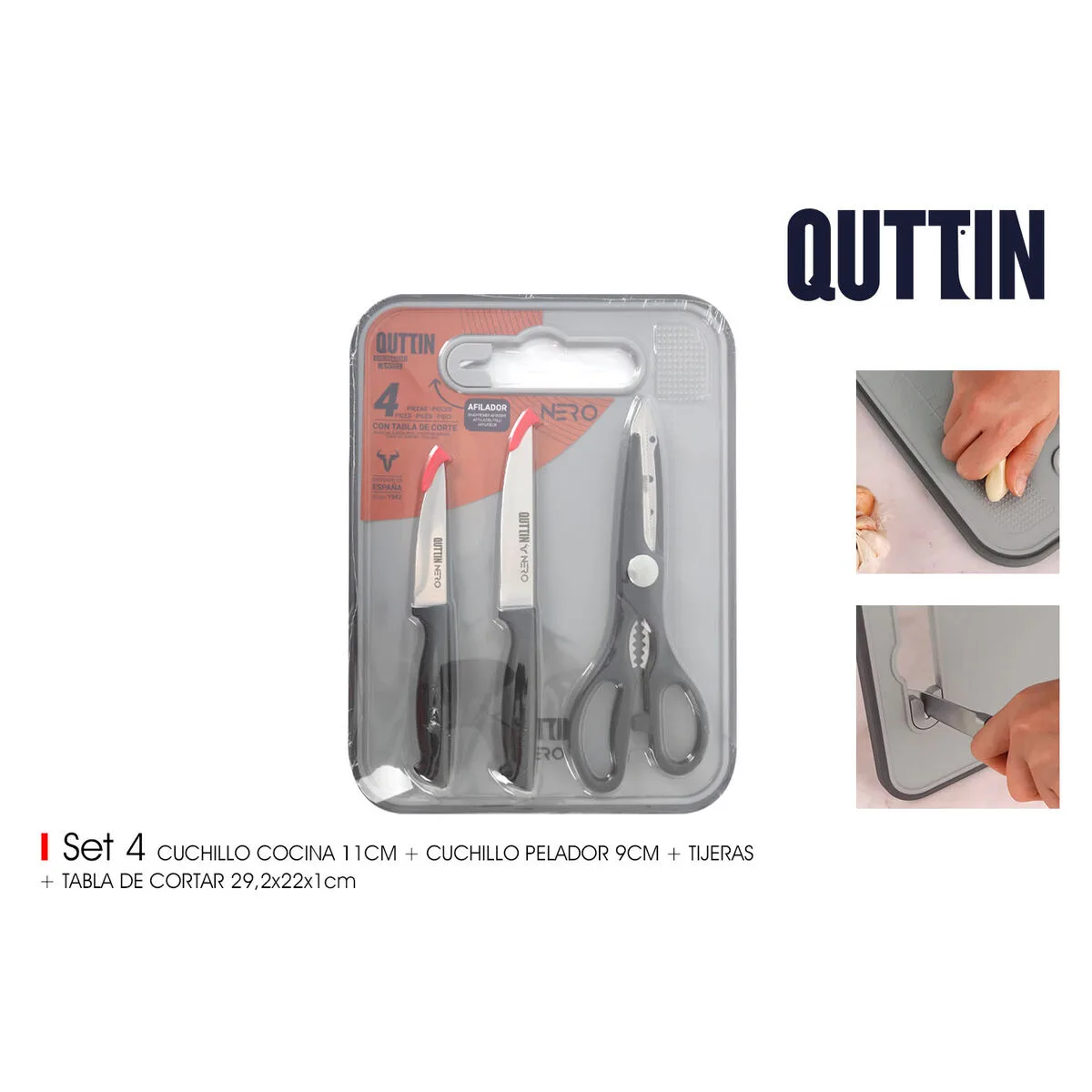 Ensemble de couteaux quttin nero 4 pieces 6 unites s223597924. Diaytar vous habille de la tête aux pieds avec goût et raffinement.