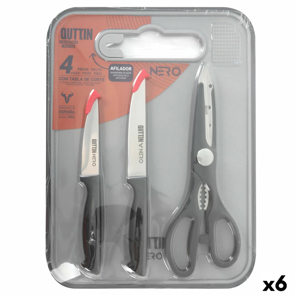 Ensemble de couteaux quttin nero 4 pieces 6 unites s223597961. Diaytar, c'est la convergence entre votre style unique et notre sélection infinie de produits qui lui correspondent.
