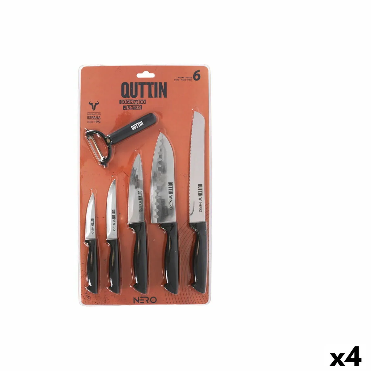 Ensemble de couteaux quttin nero noir 6 pieces 4 unites s223209524. Diaytar, c'est la boîte à outils de votre vie idéale. Des produits pour construire, embellir et optimiser votre quotidien.
