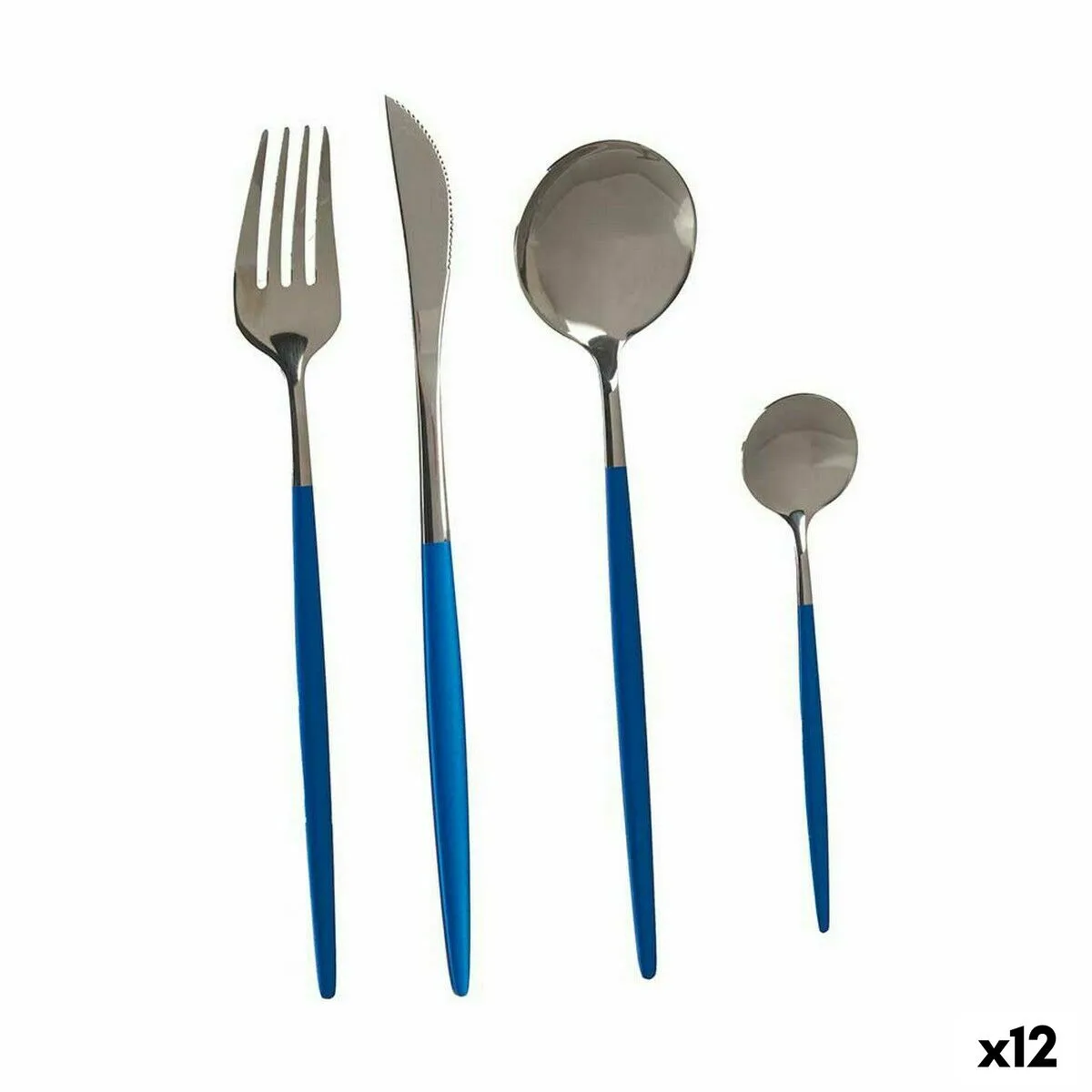 Ensemble de couverts kinvara bst ct022 bleu argente acier inoxydable 12 unites s362618378. Diaytar, c'est l'alchimie parfaite entre la froide efficacité de la tech et la chaleur rassurante des produits de qualité.