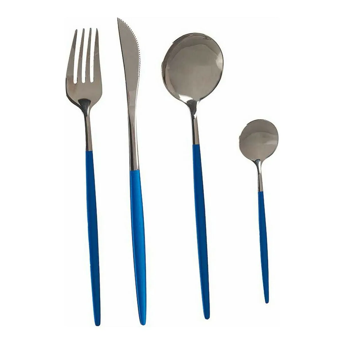 Ensemble de couverts kinvara bst ct022 bleu argente acier inoxydable 16 x 5 x 24 5 cm s361000515. Chez Diaytar, nous célébrons l'innovation sous toutes ses formes, des produits high-tech les plus fous aux objets maison les plus malins.