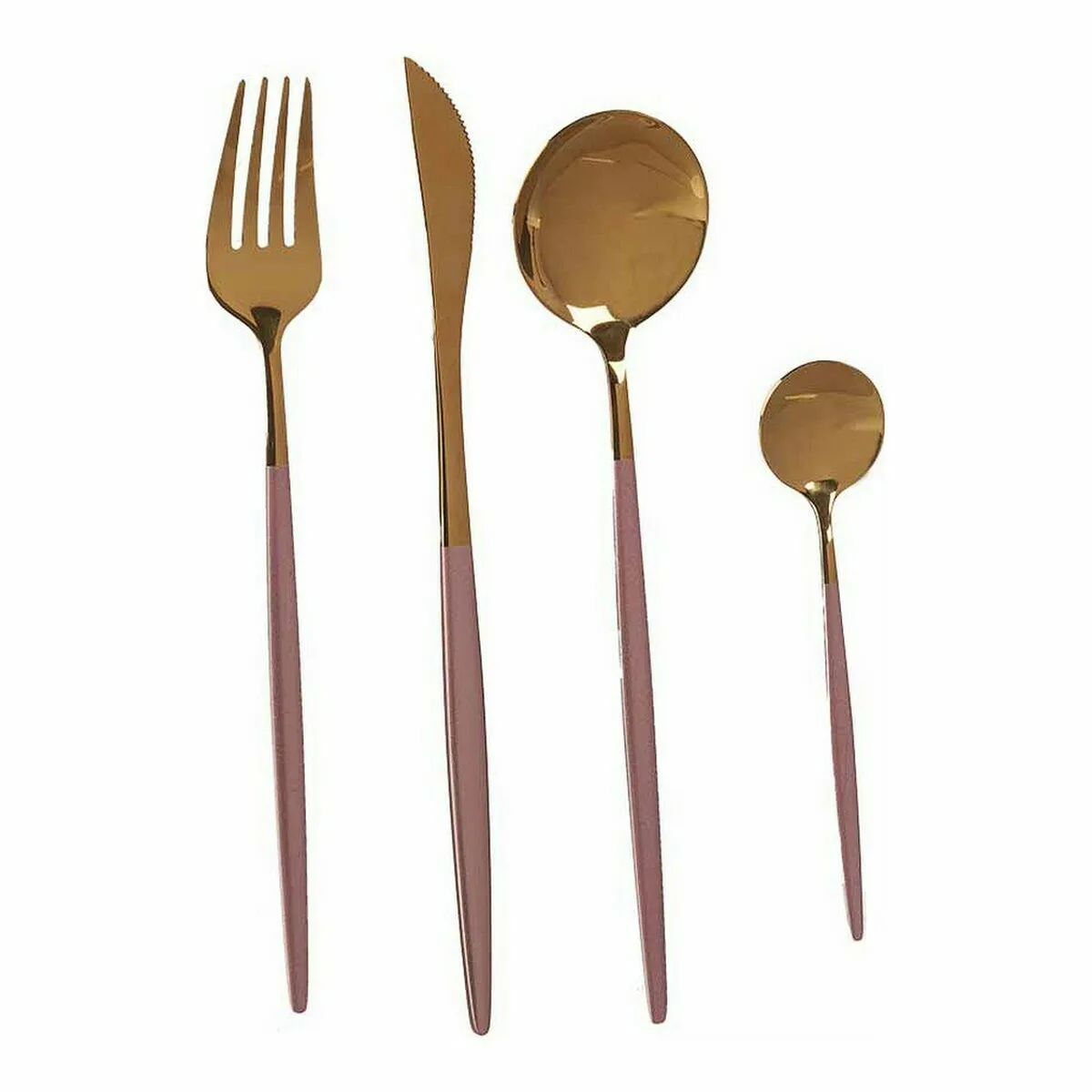 Ensemble de couverts kinvara bst ct022 rose dore acier inoxydable 16 x 5 x 24 5 cm 12 unites s361830293. Diaytar vous invite à un voyage shopping au cœur des produits qui définissent le mode de vie contemporain