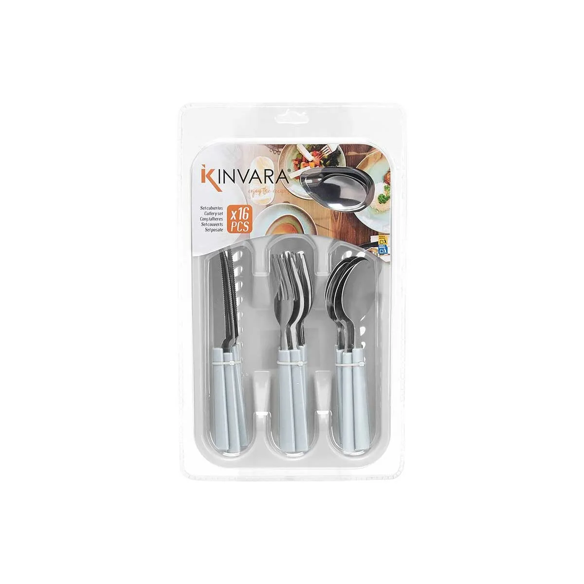 Ensemble de couverts kinvara kt166096 1c blanc argente acier inoxydable plastique 6 unites s363000511. Nous sommes fiers de vous présenter Diaytar, une plateforme où l'amour du produit général et tendance est roi