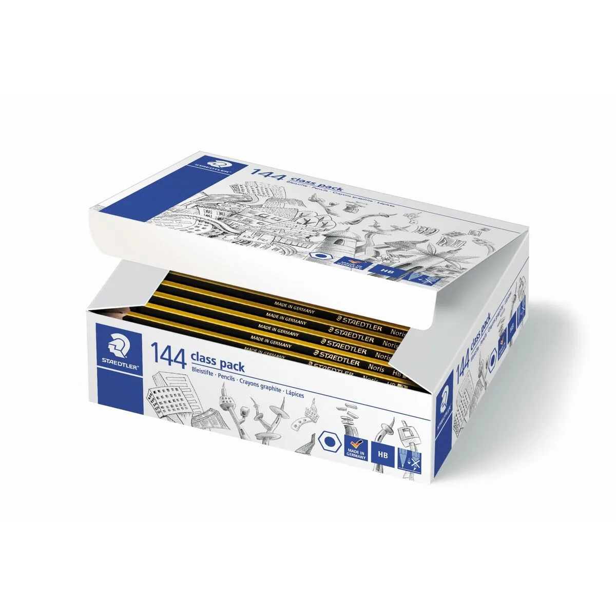 Ensemble de crayons staedtler noris hb hexagonal hb 144 pieces 7 unites s844071265. Nous croyons en la puissance de la simplicité. Les produits Diaytar sont beaux, utiles, et incroyablement simples à utiliser.