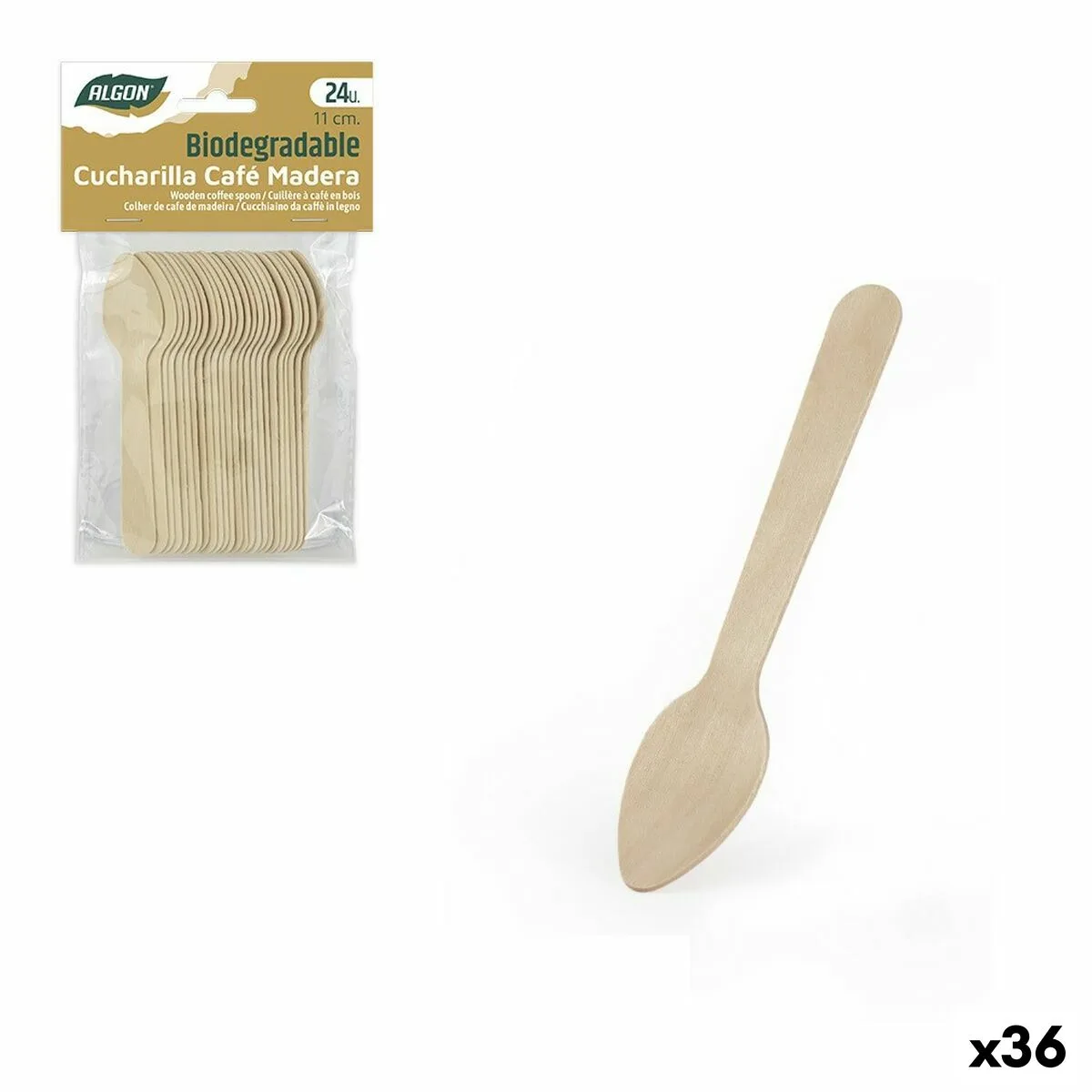 Ensemble de cuilleres algon cafe bois 24 pieces 11 cm 36 unites s223152464. Pour un shopping sans limites : Diaytar déniche pour vous le meilleur des produits généraux, électroniques et de style de vie