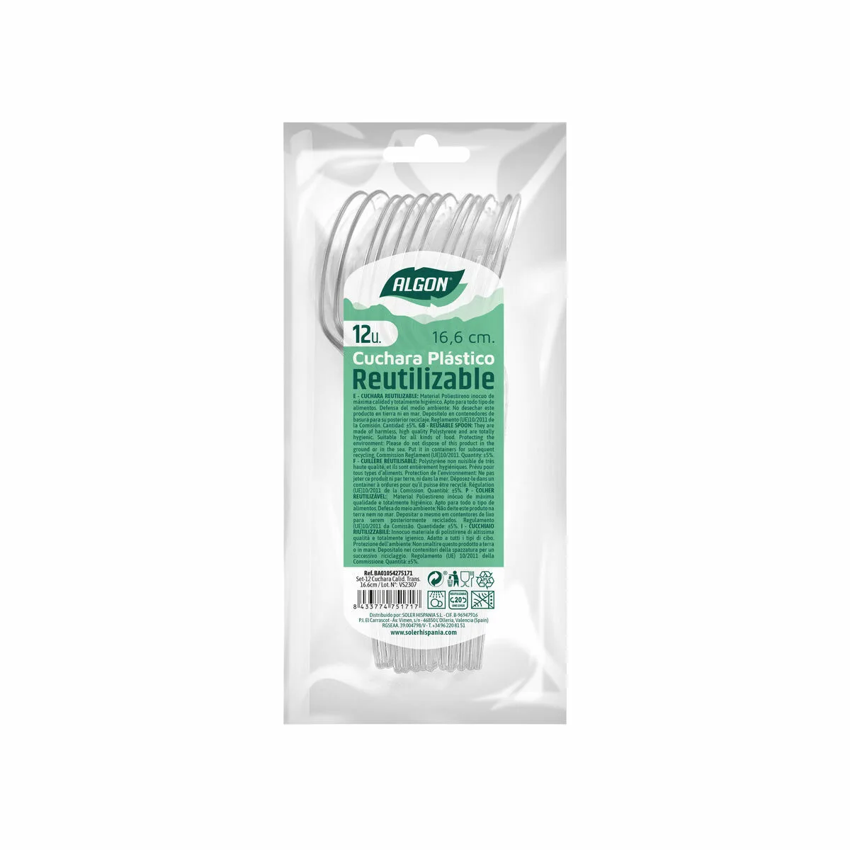 Ensemble de cuilleres algon reutilisable transparent 36 unites 16 6 cm s222948053. Découvrez l'univers Diaytar - Des milliers de produits sélectionnés avec soin pour vous.