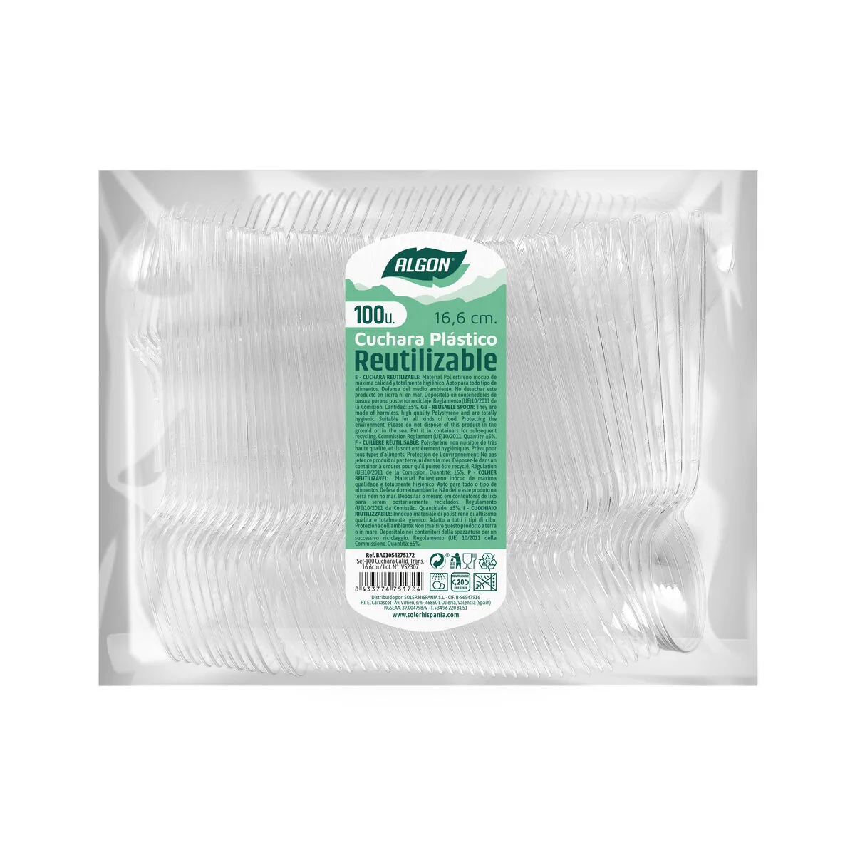 Ensemble de cuilleres algon transparent reutilisable 16 6 cm 100 unites s221420780. La boutique en ligne Diaytar, un terrain de jeu infini pour tous ceux qui aiment découvrir des produits utiles et beaux