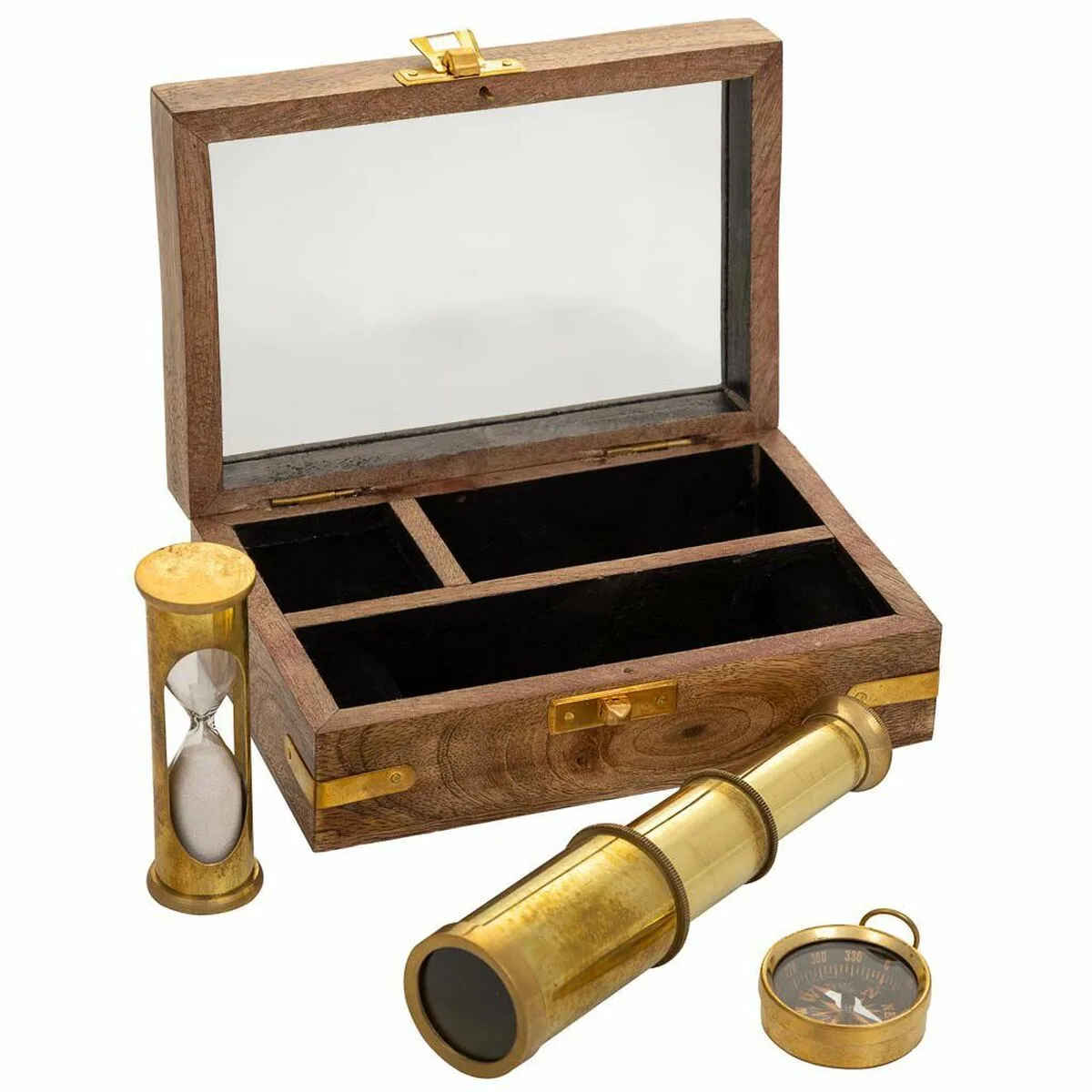 Ensemble de figurines alexandra house living marron bois verre laiton sable 10 x 5 x 15 cm 4 pieces d163246011. Diaytar réinvente votre quotidien avec des objets déco pleins de charme.