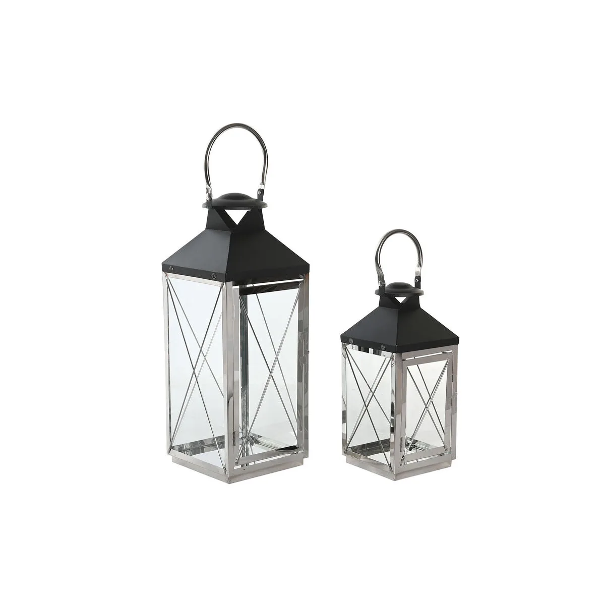 Ensemble de lanternes dkd home decor noir verre acier moderne chrome 18 x 18 x 43 cm 2 pieces s304318765. Nous avons bâti Diaytar sur un principe simple : offrir le meilleur des produits généraux et électroniques sans élitisme