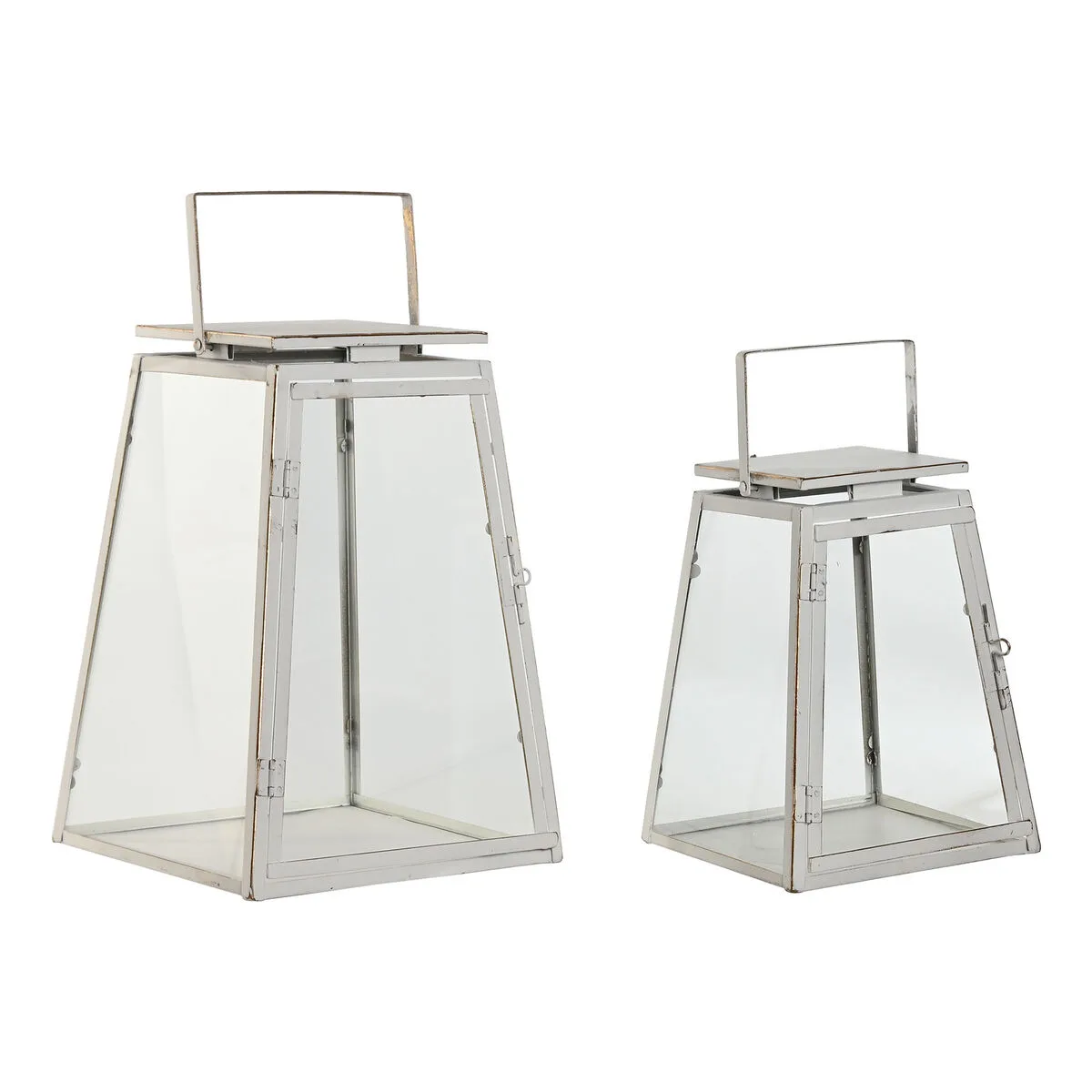 Ensemble de lanternes home esprit blanc dore metal verre moderne 26 x 26 x 38 5 cm 2 pieces s305686977. La recette Diaytar : un tiers de design, un tiers d'innovation, un tiers de fonctionnalité. Le tout saupoudré de tendance.