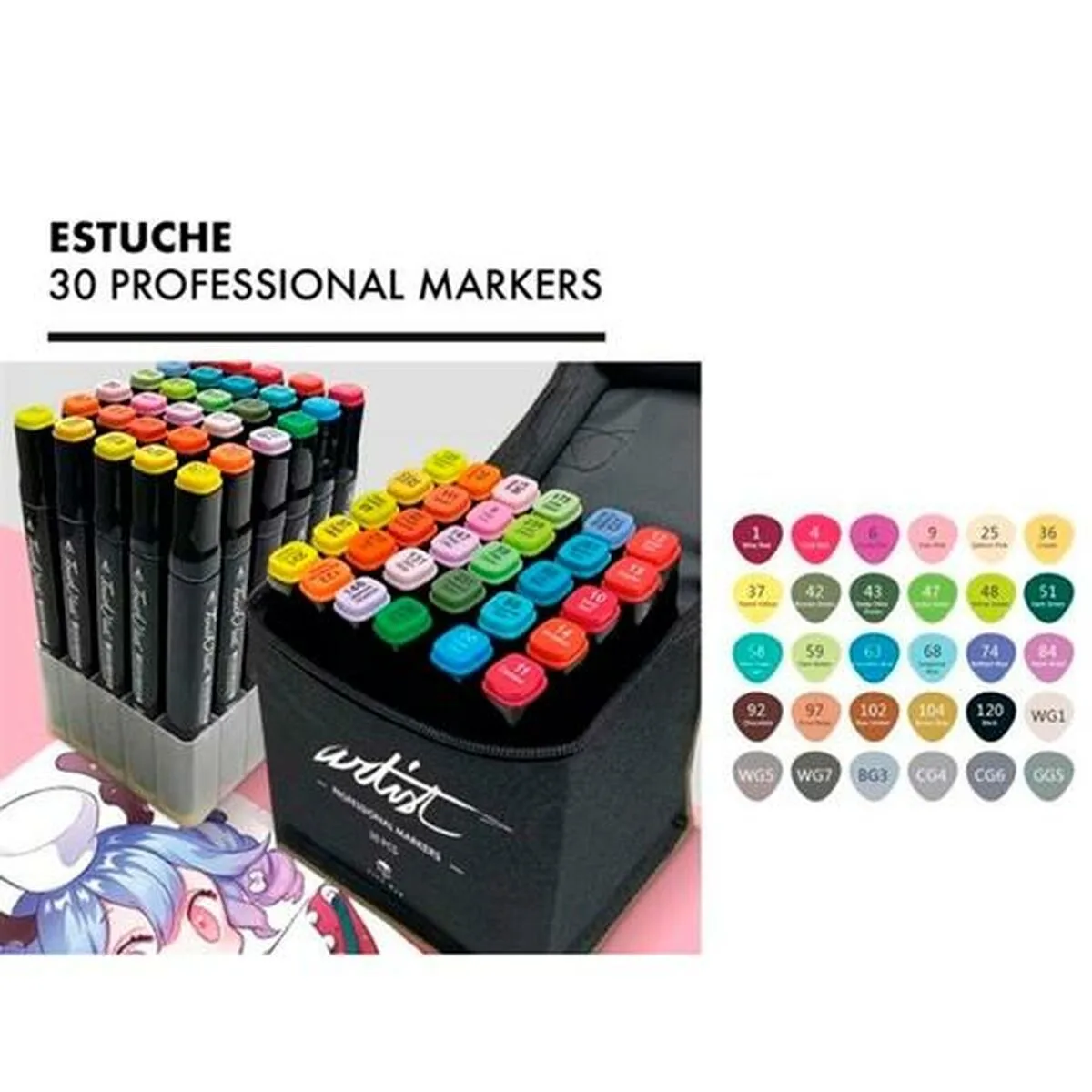 Ensemble de marqueurs alex bog luxury canvas gama artist 30 pieces multicouleur s840024964. L'ADN de Diaytar : un mélange éclectique et raffiné de produits qui parle aussi bien aux geeks qu'aux esthètes