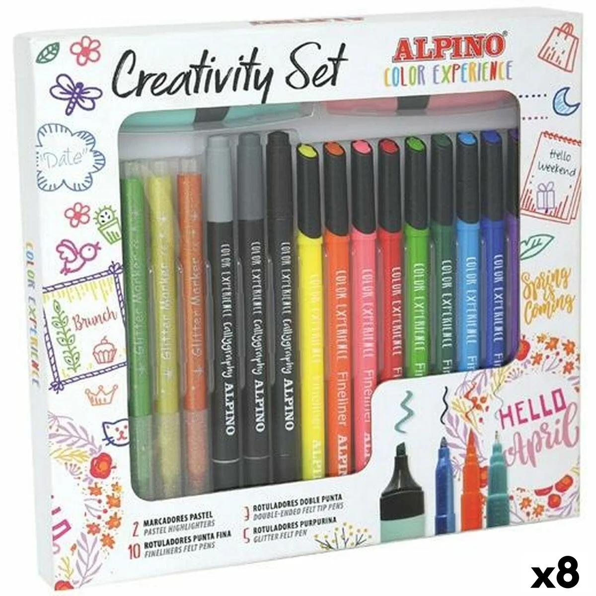 Ensemble de marqueurs alpino creativity color experience multicouleur 20 pieces 8 unites s843496571. Bienvenue dans la famille Diaytar. Ici, on ne parle pas de clients, mais de co-créateurs d'un quotidien meilleur.