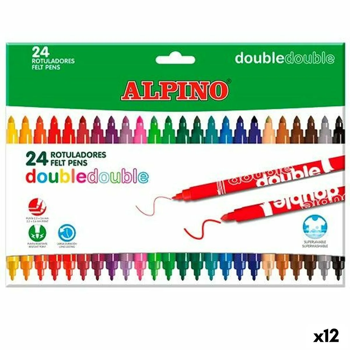 Ensemble de marqueurs alpino double multicouleur 20 pieces 12 unites s843464957. Nos stylistes Diaytar dénichent pour vous les pépites de la saison.